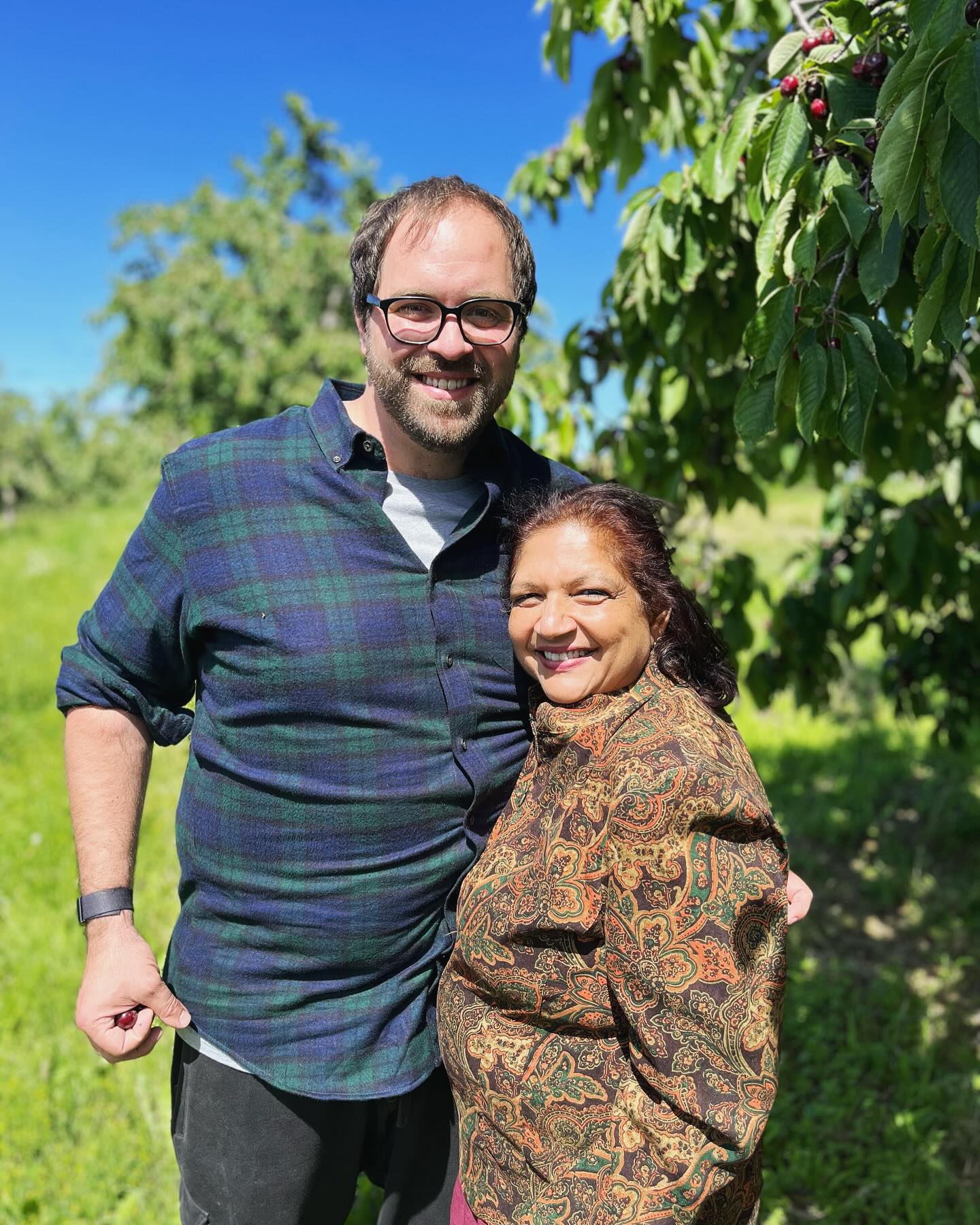 Farmer Isaiah has been working really hard to keep high quality cherries for you all to come pick! We hope to be open for two more weeks so come on by before time runs out! 🍒⏰
