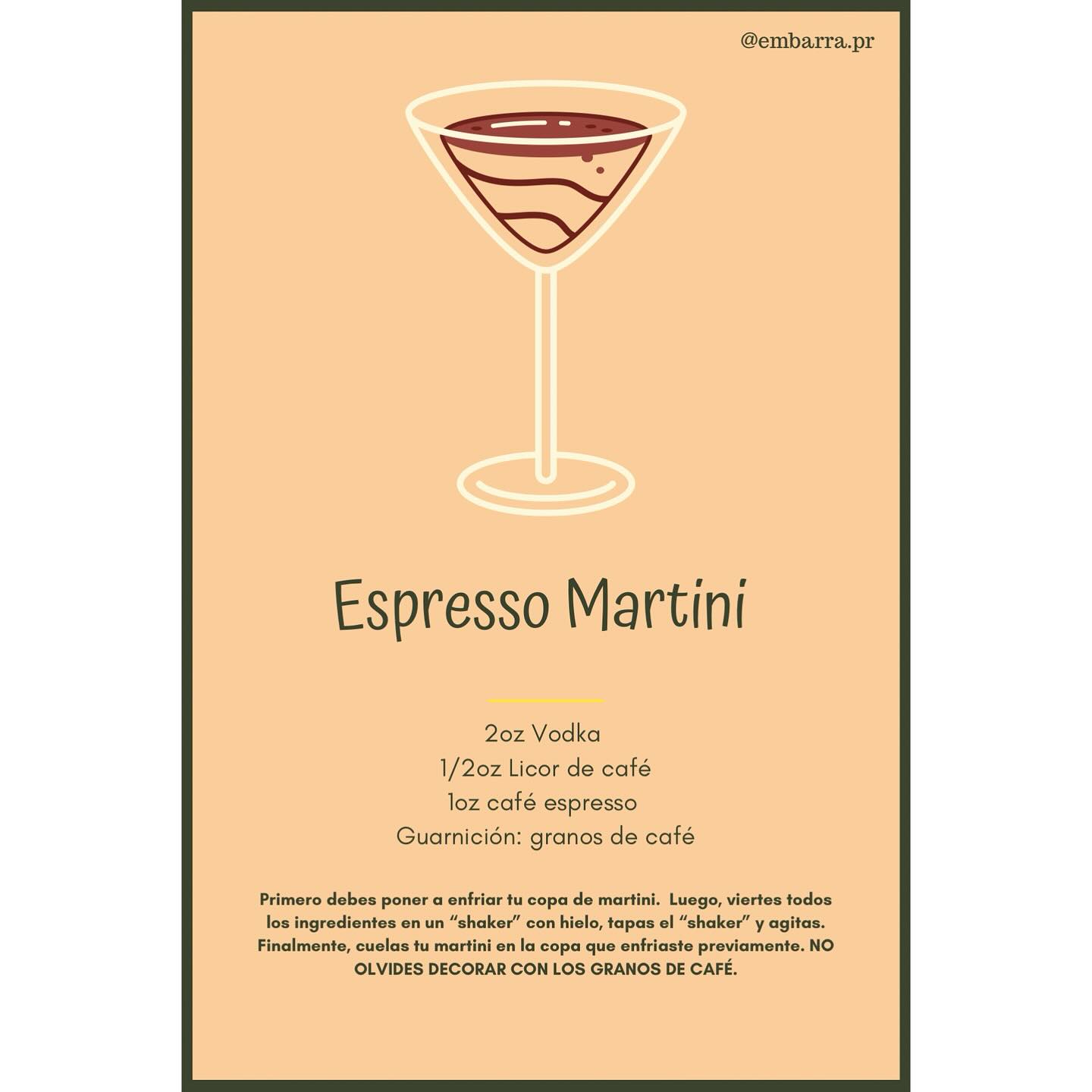 Realmente no sé si fue tik tok, Marena Sofía o la pasión por el café quien hizo que este cóctel se fuera “viral” en estos últimos meses. Lo que sí sé es que acá tienen mi receta del Espresso Martini, espero sea de su agrado. ¡FELIZ DÍA DEL CAFÉ! Que comience octubre con toda. 🤍