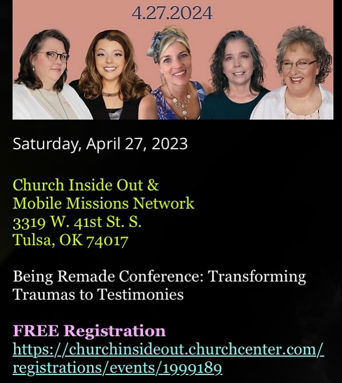 Come to this conference! There will be healing and so much wisdom given! It free. Sign up today!!!! @beingremade #womensconference #tulsaevent #transformation