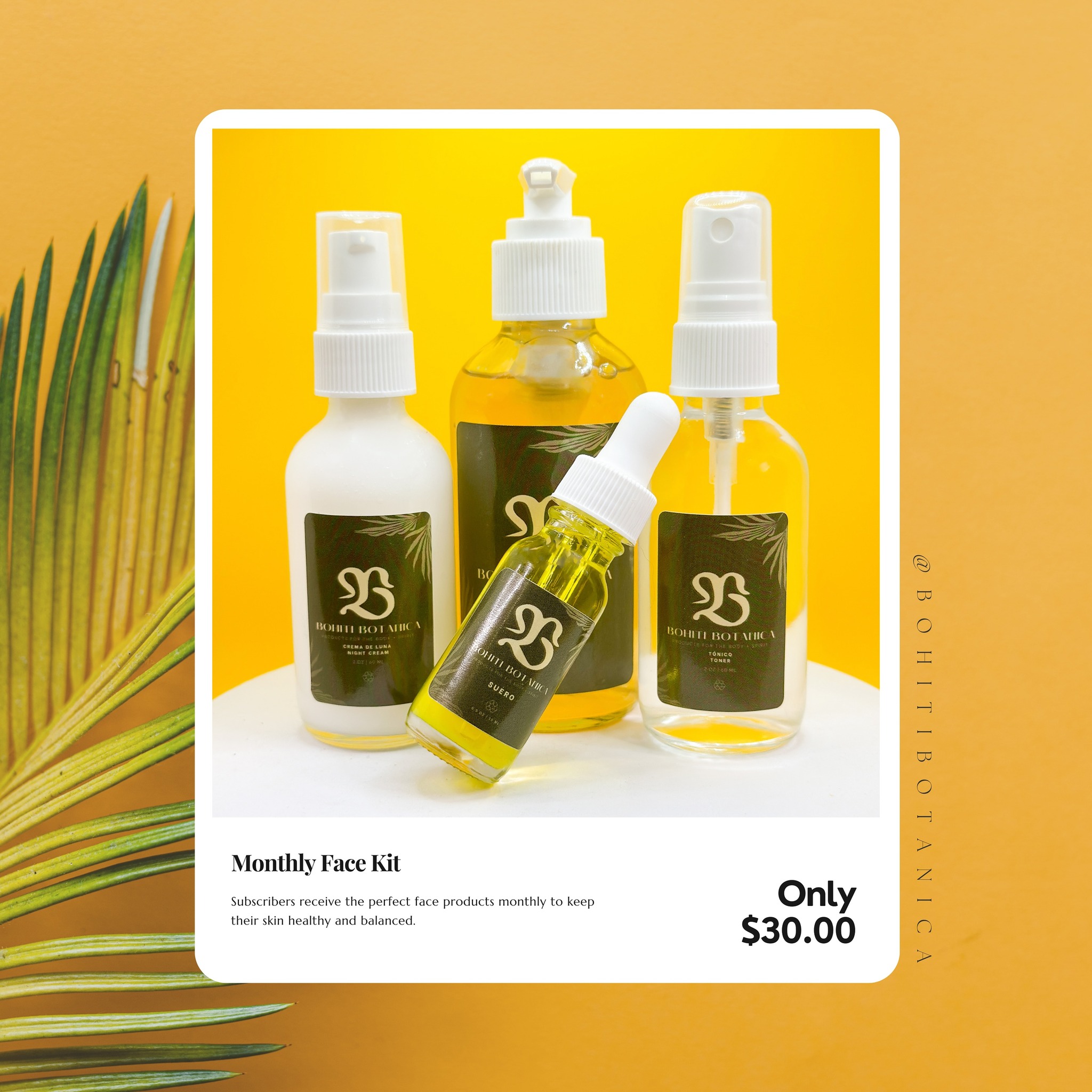 Excited to introduce our Monthly Subscription Face Kit, your all-in-one solution to glowing, healthy skin! 🌟 For just $30.00 a month, pamper yourself with our specially curated kit that includes:
• Gentle Face Wash: Kickstart your routine with our soothing face wash that cleanses away impurities without stripping your skin of its natural oils.
• Refreshing Toner: Balance and rejuvenate your skin with our hydrating toner that tightens pores and prepares your skin for the next steps of your skincare regimen.
• Nourishing Serum: Infuse your skin with our concentrated serum, packed with active ingredients to target specific skin concerns and boost hydration.
• Restorative Night Cream: End your day with our rich night cream that works overnight to repair and regenerate skin cells, leaving you with a youthful, radiant complexion by morning.
Subscribe now to transform your skincare routine with ease and convenience. Every month, your skin gets the nourishment it deserves. Ready for your best skin yet? Subscribe today!
#SkincareRoutine #BeautySubscription #GlowingSkin #NightlyBeauty #SkinHealth #SelfCareEveryday