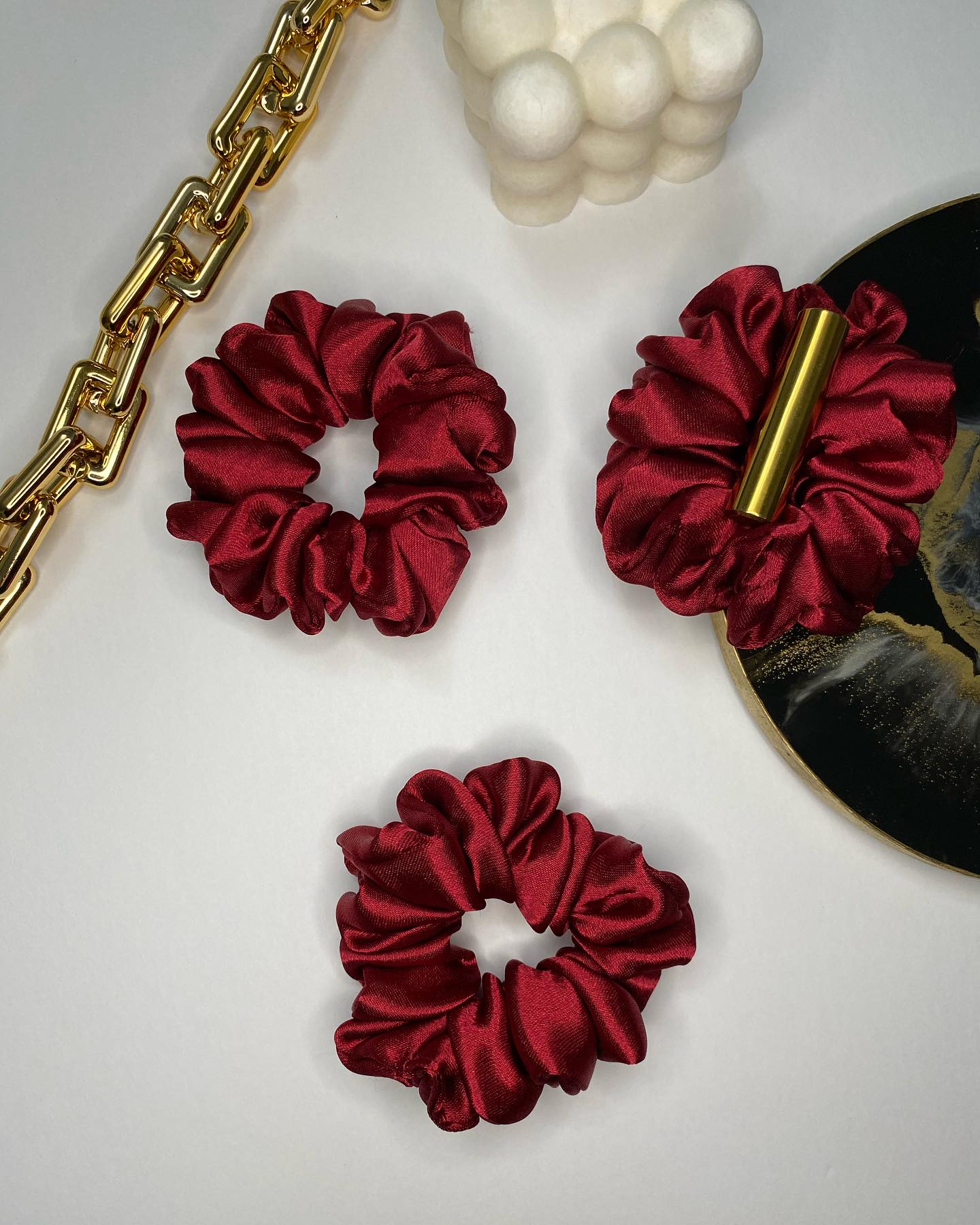 Burgundy Scrunchiesโค๏ธ These are some of our softest Scrunchies!