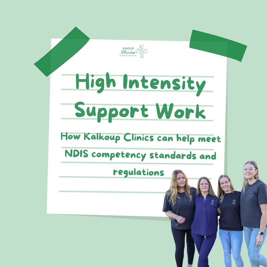 NEW BLOG POST ✨ With the NDIS requirements ever changing it’s important your team are meeting their skill set competencies. Read our recent blogpost! High-Intensity Support work: How Kalkoup Clinics can help with meeting NDIS requirements