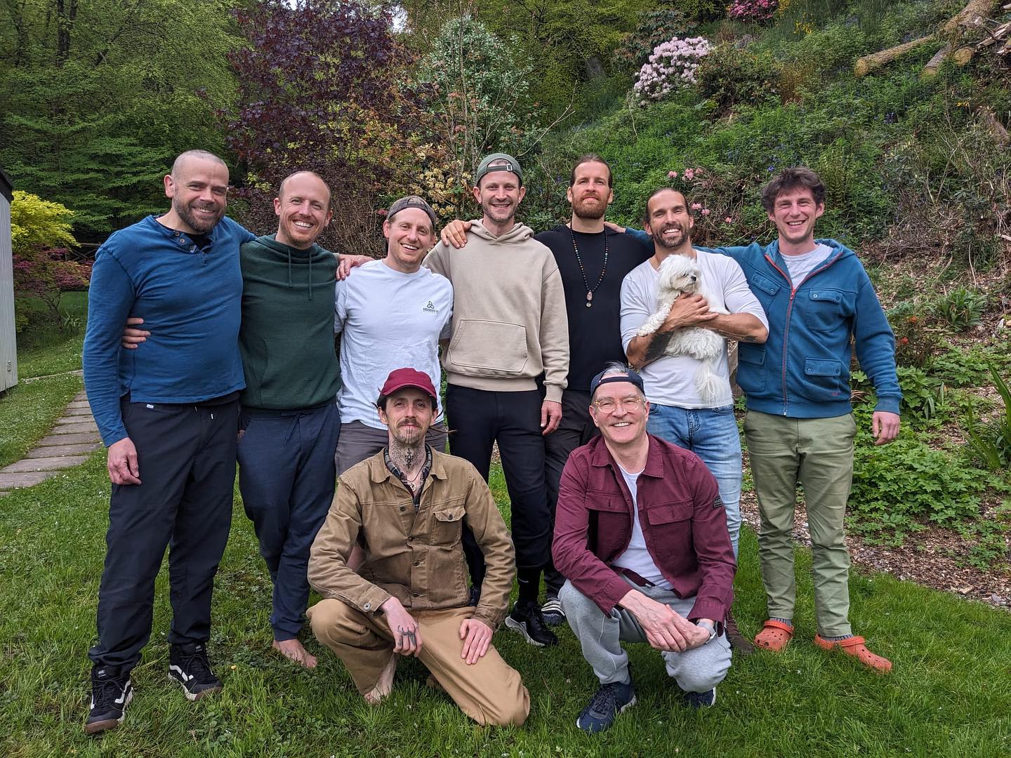 Two days of transformative leadership training for the betterment of men’s mental health and well-being. John is loving working as a coach on the Man Alive Program masterminded by @davidrossmillar Thanks to @rory_lamont and @shannonbrown_ for hosting at their peaceful retreat @welcometocaim and to the inspirational @michaelmaisey for his leadership and guidance.