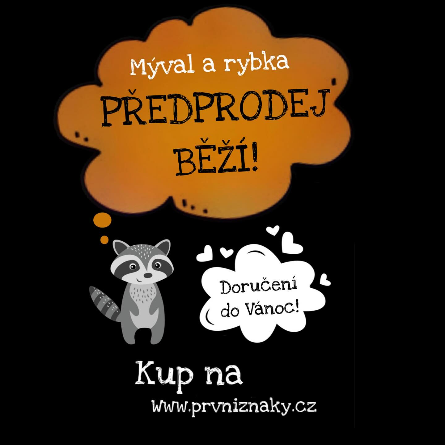 Tak ještě jednou, ať to tu máme pořádně vidět 😇
💰Zakoupením Mývala v předprodeji přispějete na jeho vydání. Co si budem, ten tisk je prostě pěknej balík, ale kampaň na HitHit apod. dělat už nechci. Penízky se vyhodily i tam, kde nebylo třeba. ♥️
⏩️ Podpořit mě můžete i sdílením a označením @prvníznaky.cz. Sdílení má největší dosah a vždycky mělo i největší přínosy.
🎁 Plánuji zase nějaké darování organizacím, dětem a rodičům, kteří knížky naplno využijí nebo jim prostě jen udělají radost. Pokud znáte nějaké sponzory, kteří by se na těchto darech chtěli podílet, napište mi nebo pošlete kontakt. ⭐️
Moc se těším až budu knížku Mývala i kartičky držet v ruce a jsem zvědavá, co na něj budete říkat vy. Řekla bych, že je trošku bohatší než medvídek - ilustračně, básničkou, počet znaků je stejný, i když vlastně jich je tam maličko víc, hlavně v kartách.
#prvniznaky #předprodej #komunikacesmiminky #znakovanismiminky #vzajemneporozumneni #duvera #hryprobatolata #jsmerodice #znakovani #ucimeseznakovat #firstsigns #aktivityprodeti #vyvoj #hra #slova #rozvojreci #knihyprodeti #montessori