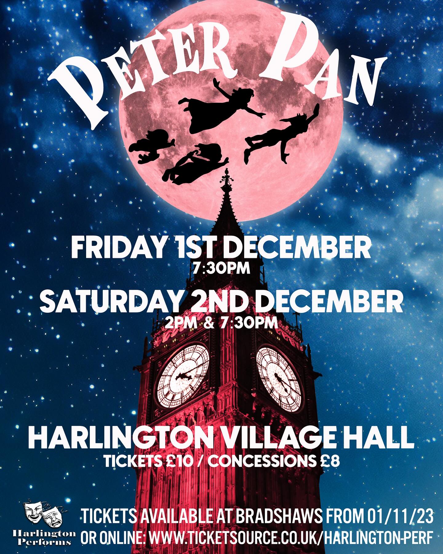 Last few tickets available online and from Bradshaws - don’t miss out! 🎭