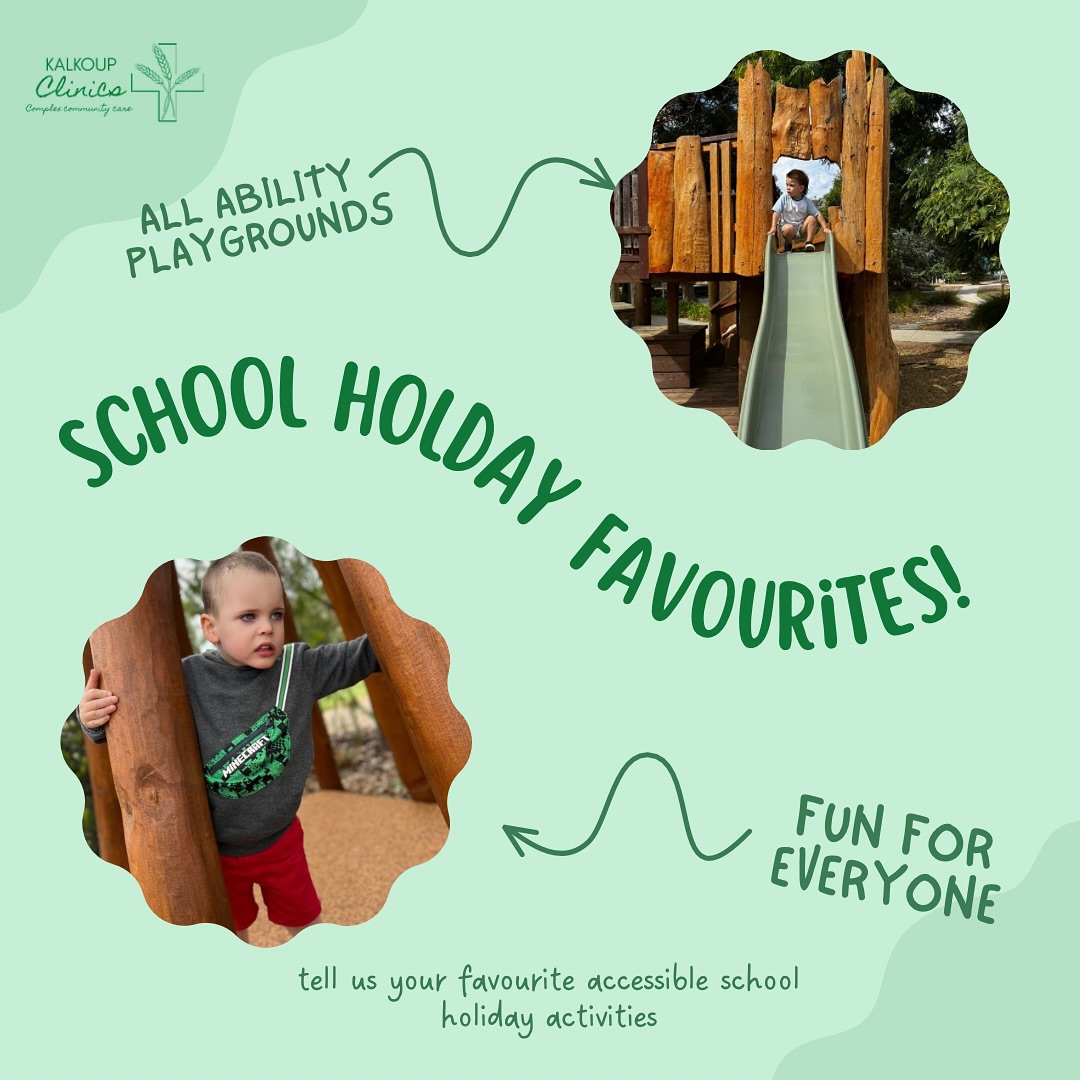We are half way through school holidays, can you believe it?
Although the Perth weather this last two days haven’t been great for outdoor play - we have been putting together a list of accessible playgrounds and are excited to share them with you for when the sun starts to shine ☀️ #perthplaygrounds #accessibleplaygrounds #perthdisabilityconnectionexpo #perthndisprovider #perthdisability #perthisok #smallbusinessperthwa #allabilities #allabilitiesplayground #allabilitiesfitness
