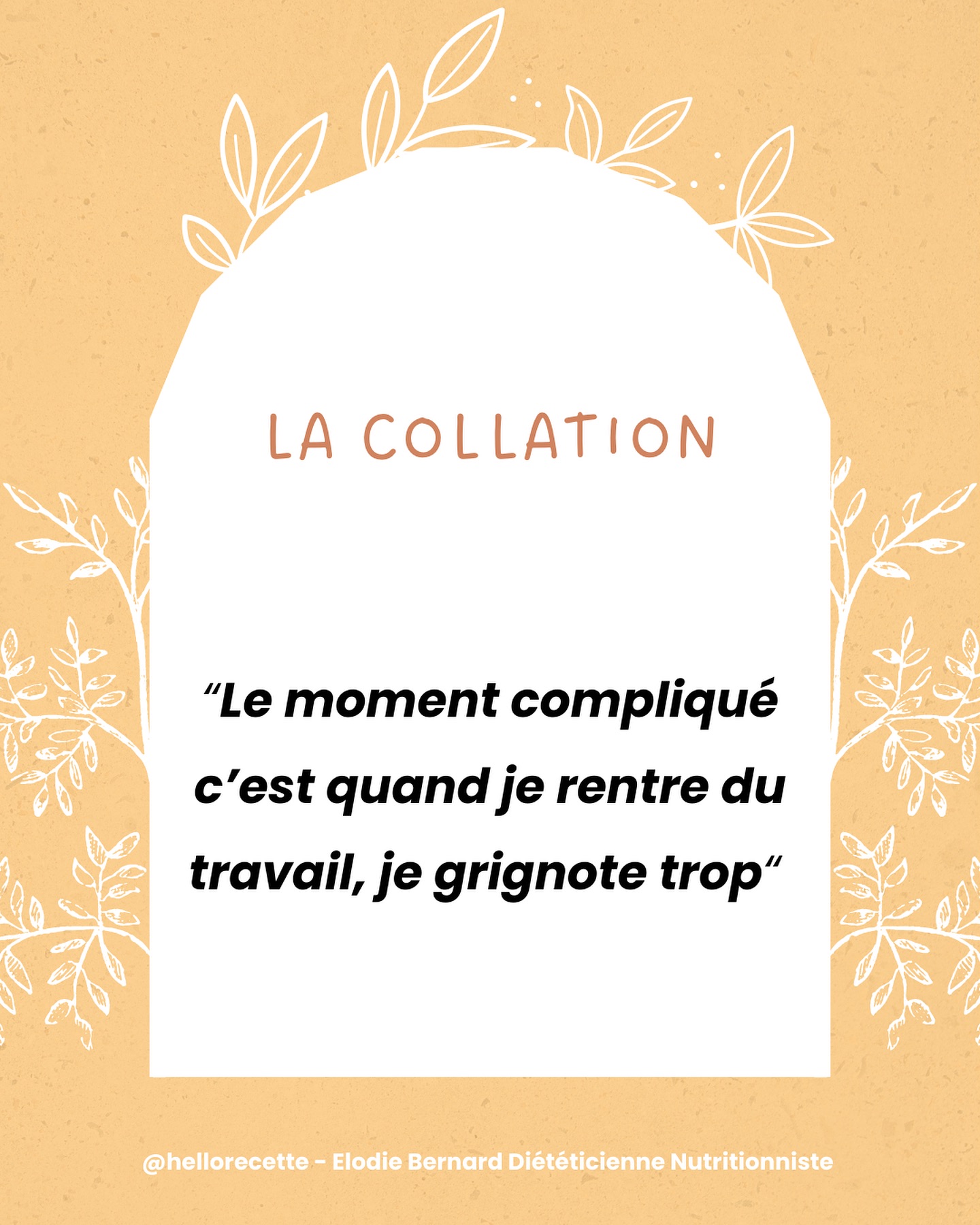 La collation
Ou le goûter !
Et ce n’est pas réservé que aux enfants !
C’est parfois normal d’avoir faim en fin de journée et au lieu de lutter contre cette envie peut être faut-il mieux l’accepter et intégrer un vrai repas satisfaisant et complet qui peut répondre à tes besoins et tes envies !
•
🌾 Elodie Bernard Diététicienne Nutritionniste
✨ Consultation à Angers, Jallais et à distance
🌙 17 rue de Chantilly 49000 Angers
🍋 elodieb.diet@gmail.com
🌻 hellorecettediet.fr
☀️prise rdv Doctolib
•
#collation #gouter #repas #manger #findejournee #tca #poids #dietetique #dieteticienne #dietetiquepsychocomportementale #dietetiquecomportementale #nutrition