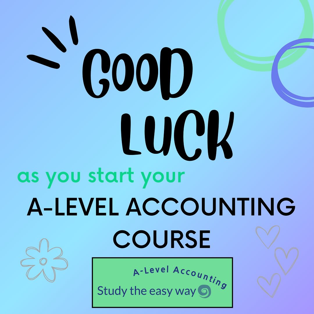 Why not visit our A Level Accounting website and find out a bit more about us? Our website is www.studytheeasyway.com and you can also find us on You Tube and Tim Tok (@studytheeasyway). We hope you quickly settle into Sixth Form and enjoy your chosen A Levels! #alevelaccounting #aqaaccounting #alevels #alevels2026 #alevelrevision