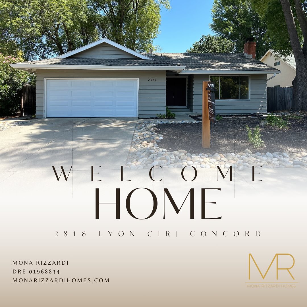Welcome Home! Congrats to the happy new homeowners who just got the keys to their new home! We had been searching for a home for a few months but we weren’t seeing anything that truly felt right. I tapped into my network and heard about this OFF MARKET listing! We put in a competitive offer and got it before it ever hit the market! I’m so happy and excited for them! 🌈
Thank you @carissa_brikken Always so so great working with you 🤍
Mona Rizzardi
Mona@monarizzardihomes.com
Monarizzardihomes.com
(415) 672-1020
DRE 01968834
#justsold #realestatepartner #abc #alwaysbeclosing #Interiordecorator #dooropener #firsttimehomebuyer #dealcloser#Christiesrealestatesereno #eastbayrealestate #walnutcreekrealtor #walnutcreekrealestate #pleasanthillrealtor #lafayetterealtor #alamorealtor #orindarealtor#sanramonrealtor #danvillerealtor #monarizzardihomes