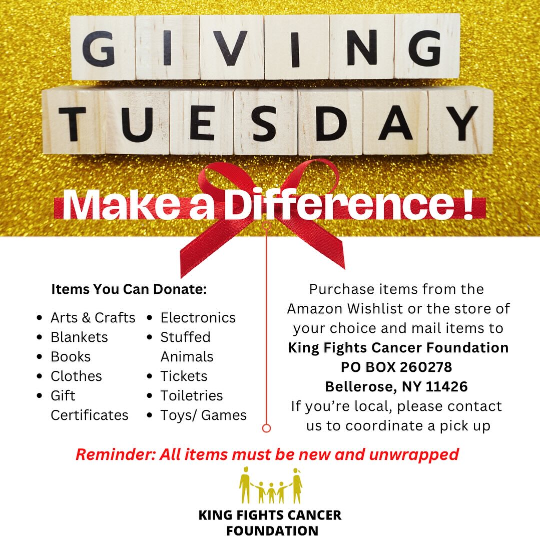 No act of kindness is too small!
•
•
•
#givingtuesday #501c3 #nonprofit #givingback #community #love #support #createsmiles #nonprofitorganization #socialgood #makeadifference #kfcf #kingfightscancerfoundation #strongertogether #togetherwecan