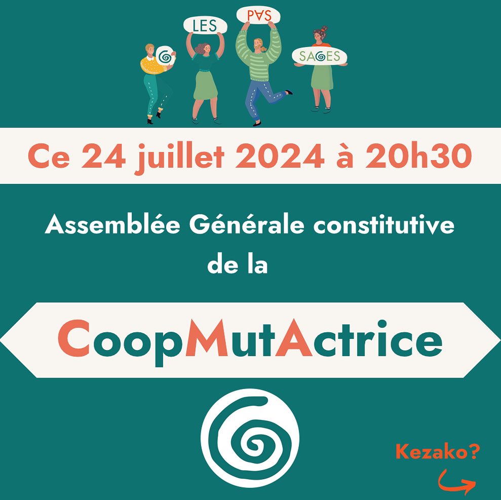 Ce soir, venez nombreux assister à l’AG constitutive de la CoopMutActrice 🤩, la nouvelle structure que Les Pas-Sages initient pour devenir encore plus forts et plus résiliants ensemble, grâce à la mutualisation 👊
#écolieux #lieuxdeviecollectifs #oasis #lespassages #cooperative #participation #ecovillage #habiterautrement #ecologies #ecolos #vivreautrement #sascooperative #BienVivreEnsemble #mondedapres #CoopérativeHabitants #Solidarité #HabitatCollectif
#habitatparticipatif #habitatparticipatiffrance