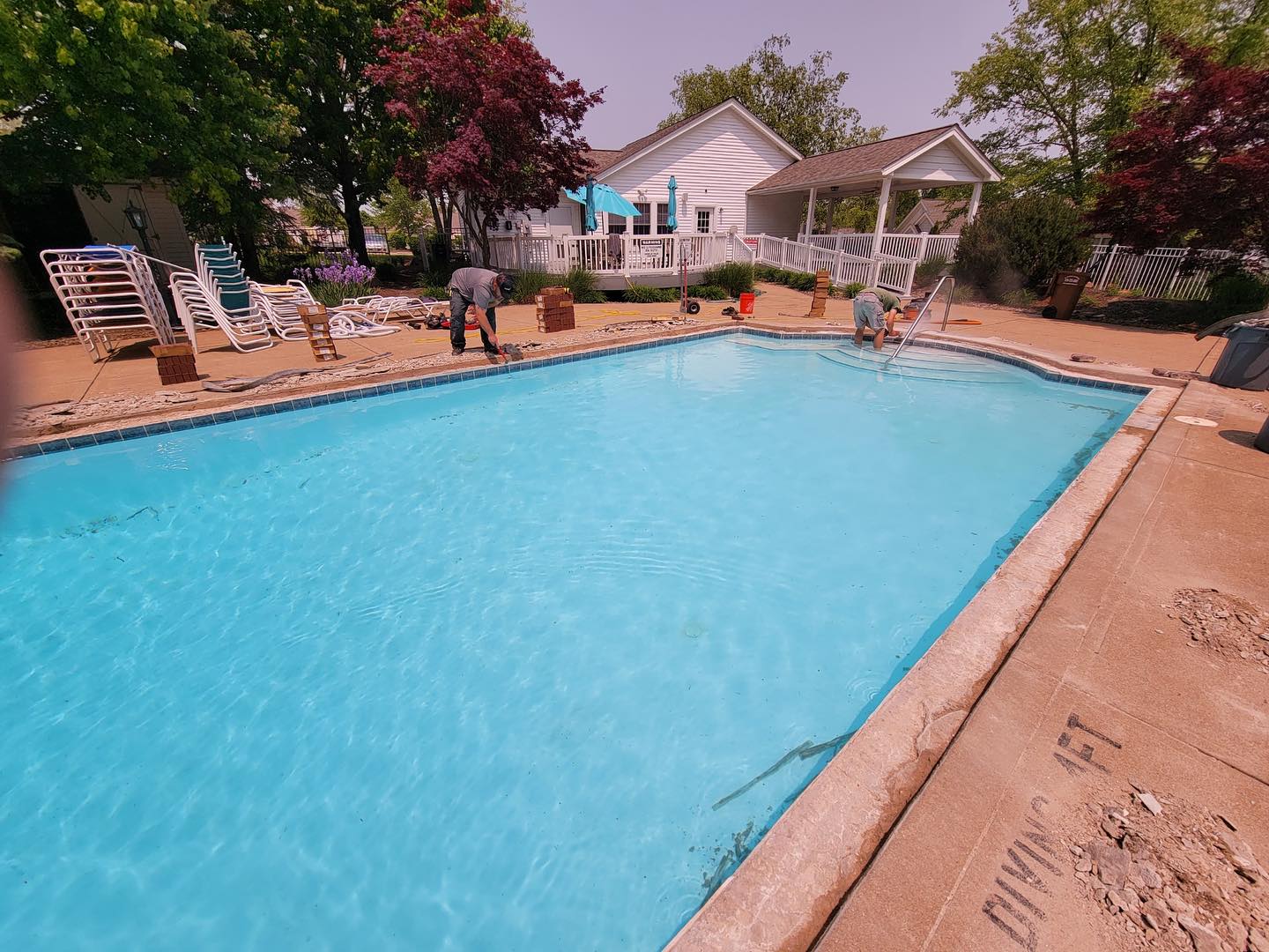 Have a pool that needs a little TLC before the start of the warm weather seasons?
Give us a call to schedule a free estimate.
Contact information is in our bio.