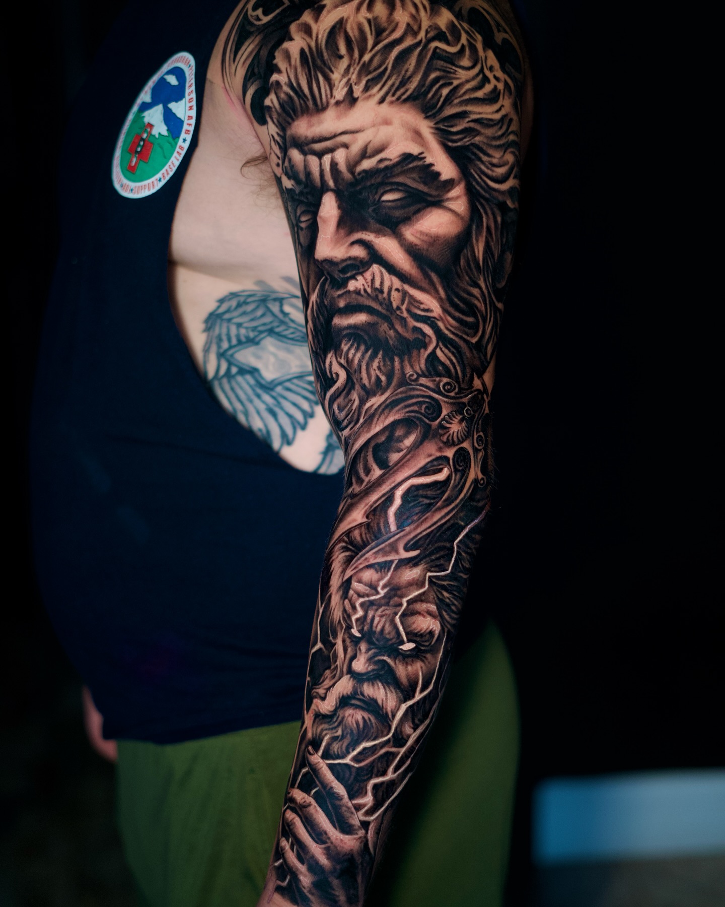 #mantattoo #blackandgreytattoo #inkedup #tampatattooartist #tampafloridatattooartist #trending #tattedup @terrerotattoo_