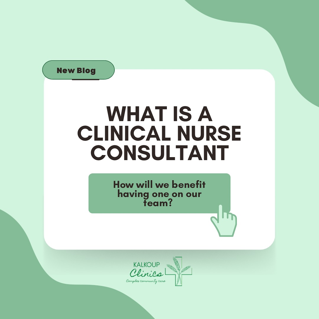 Have you ever wondered, “what is a Clinical Nurse Consultant”? 🤔 At Kalkoup Clinics, our CNCs bring expert knowledge, hands-on experience, and specialised care to ensure the best outcomes for your loved ones. Learn how having a CNC on your team can transform support into success by reading our most recent blogpost on our website! www.kalkoupclinics.com.au 🌿💡
#ClinicalNurseConsultant #KalkoupClinics #ExpertCare #SupportThatMatters #HealthcareTeam