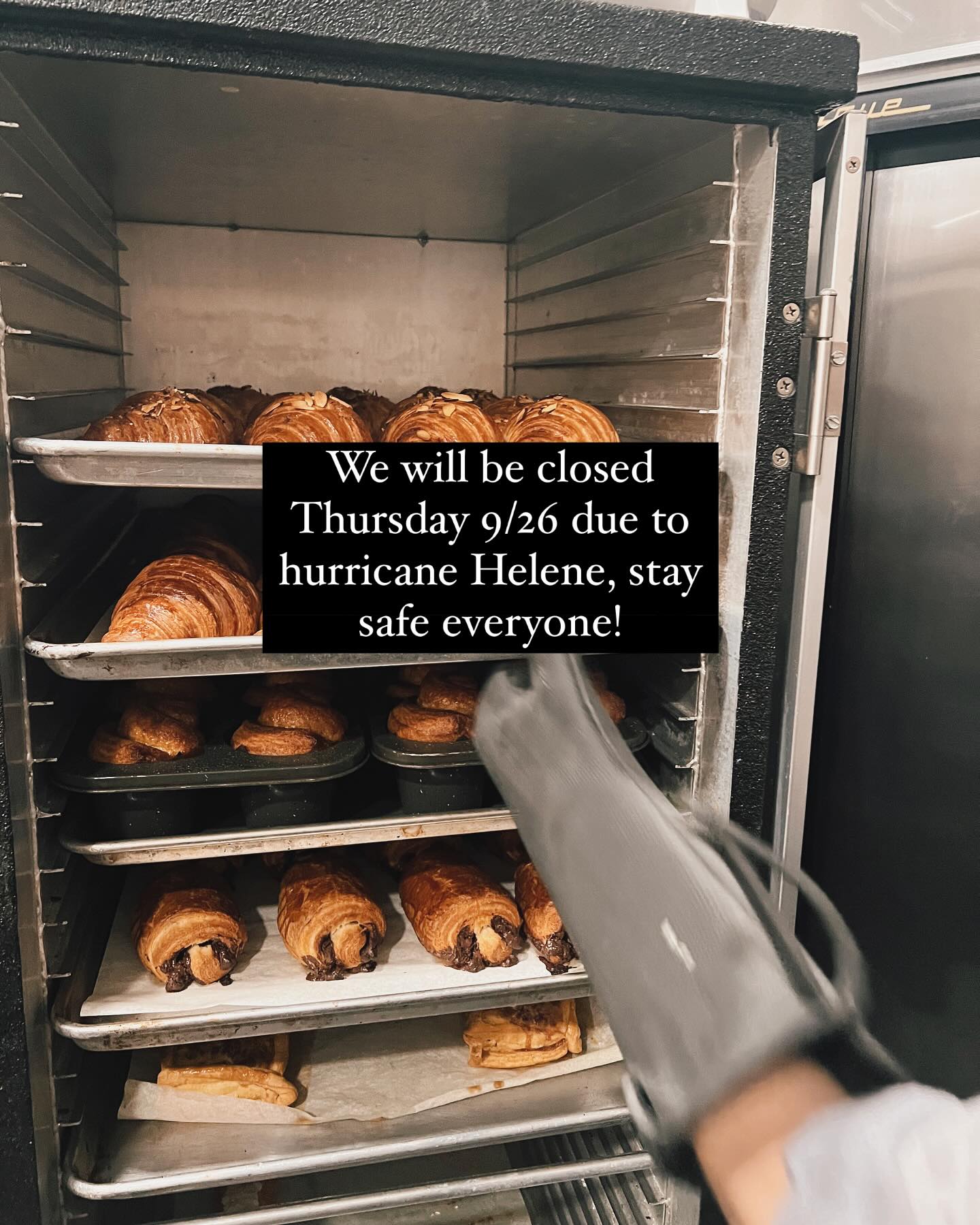 We will be back when she passes, and it’s safe to do so!