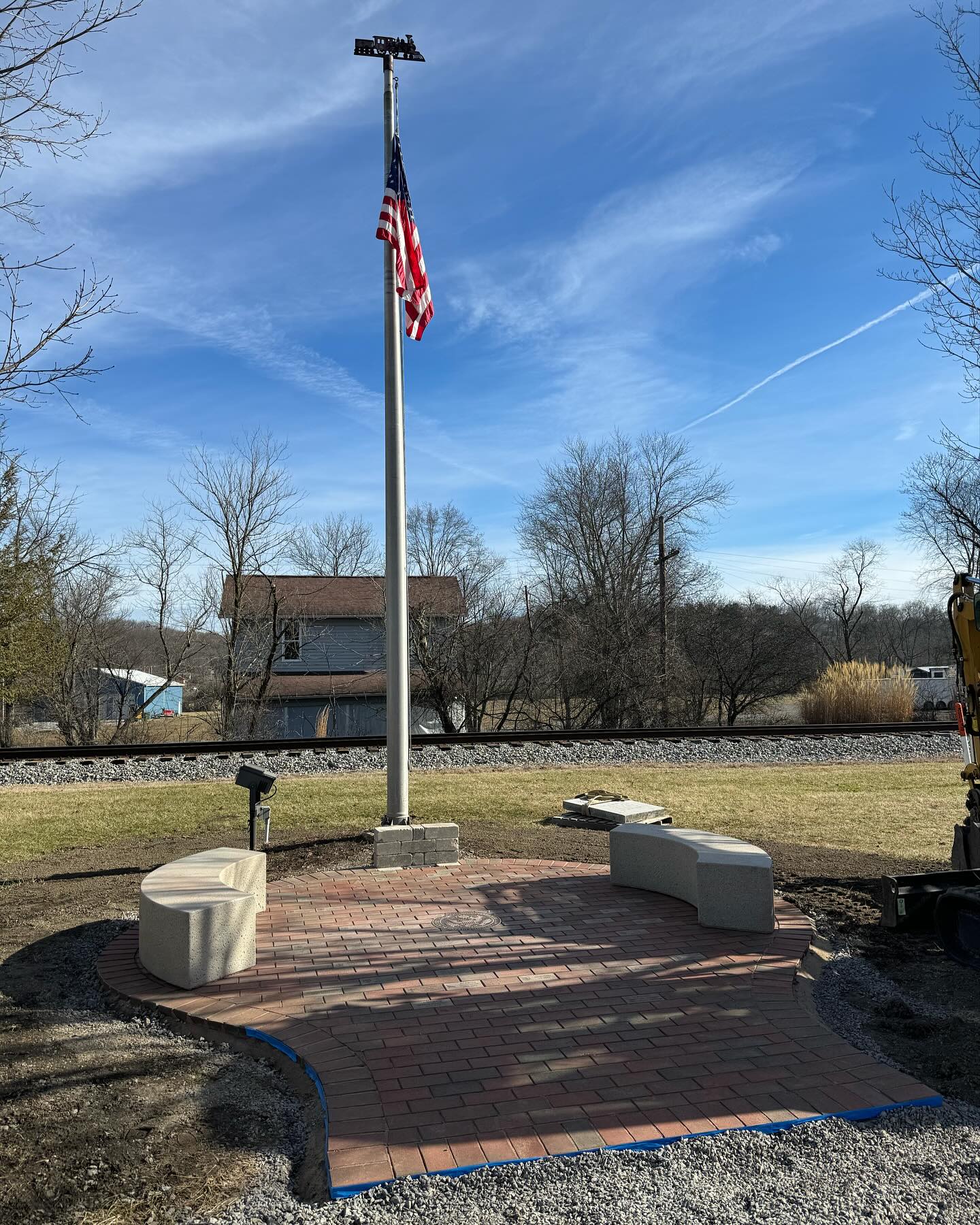 Wrapping up this Veteran’s Memorial for Callery Borough. Honored to be a part in something dedicated to those that have sacrificed so much for our country and way of life. #proudamerican🇺🇸 #veterans #supportourveterans #supportourtroops