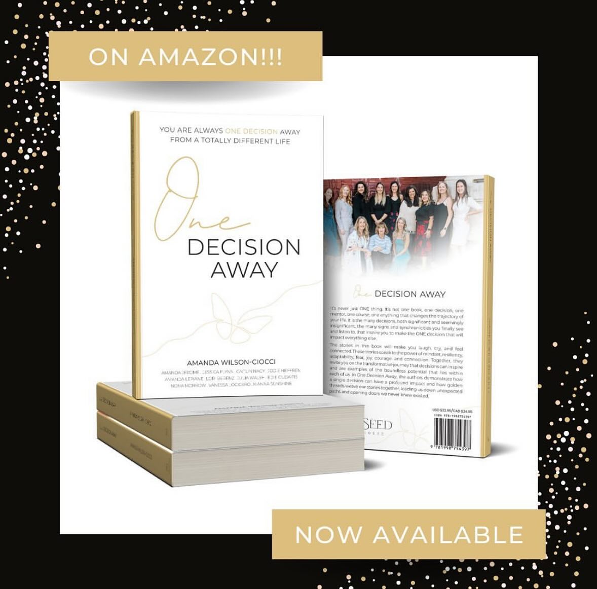 TODAY IS THE DAY!!
It’s officially #BookLaunch Day for
💫 One Decision Away 💫
The journey of creating this book alongside these incredibly inspiring and talented co-authors has been one of the best decisions I’ve ever made.
Now you can be inspired by these amazing women AND be a part of my give back for #GivingTuesday…
💫 Go buy the book!! I have the link in my bio and stories.
💫 DM me a ⭐️ and I’ll donate $5 to @home.horizon.
💫 Like & Share this post, tag @amandajeromeevents @themonarchandco & @sslegacyhouse and leave a book review on Amazon and I’ll double the donation.
It’ll be one of the easiest decisions you’ll make all day!
With Love & Gratitude,
Amanda Jerome
#author #booklaunch #entrepreneur #powerhourwomen #cantstopwontstop #inspire #community #sisterhood #letsgo