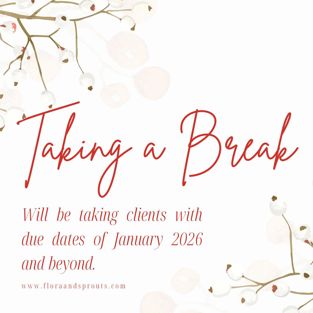 As I get deeper into my clinical studies with school and my awesome preceptor at Del Ray Midwifery, I need to take a break from doula and birth assistant clients. Will be back in 2026! Those of you who have booked already will be supported!! Belly blessings. 💜