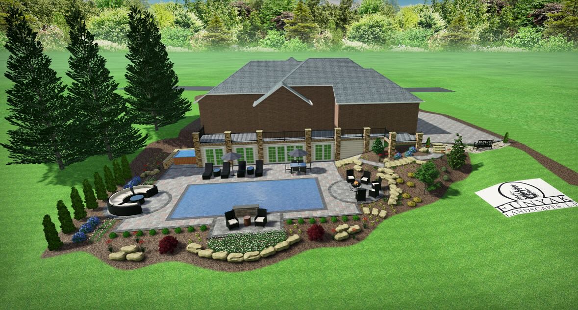 Coming soon to a backyard near you! #poolscape #landscapedesign