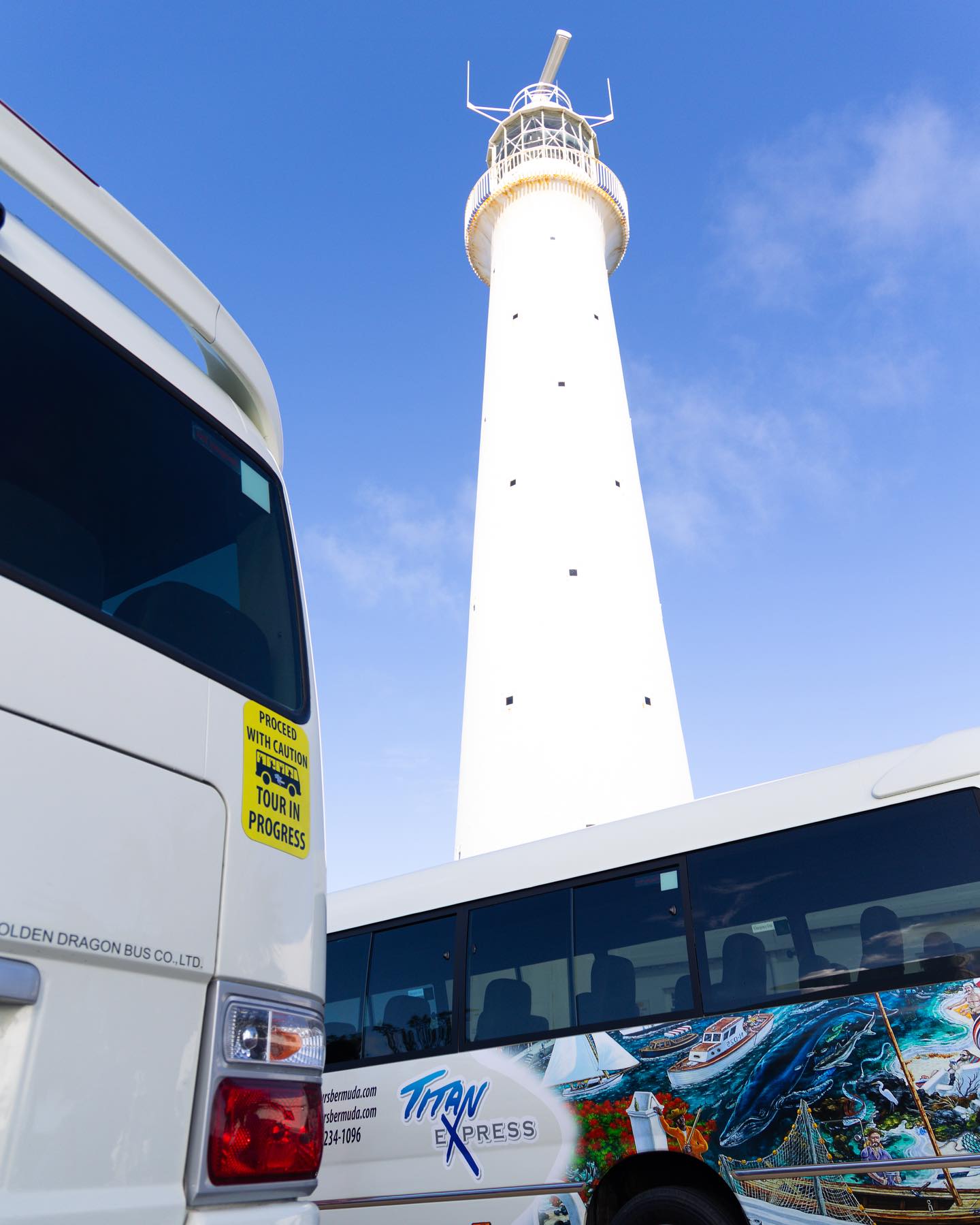 What’s a Bermudaful tour without stopping to see the spectacular Gibb’s Hill Lighthouse-“One of the oldest cast Iron lighthouses in the world”- Titan Express can take you there! @titanexpressbda