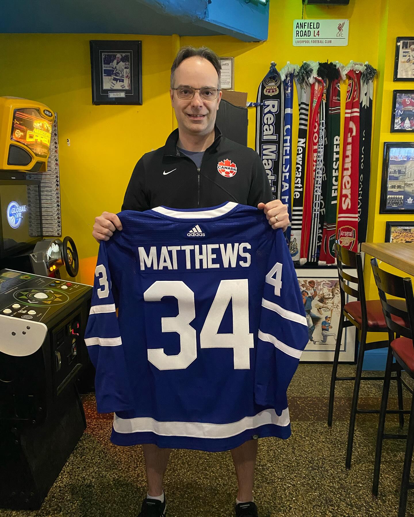 congratulations Mark Tofan on winning a this years Leafs playoffs jersey giveaway @mcsorleyssaloon. We want to also thank all our other participants. We hope to continue this tradition next year. Cheers! #TorontoBars #TORestaurants #TorontoEats #leaside #leasidelife #rosedale #midtowntoronto #davisvillevillage #leasidemoms #eastyork #lawrencepark #bayviewvillage #northyorktoronto #yyz #toronto #leasidetoronto #torontosportsbar #torontopub #localsportsbar #torontofan #torontolove #torontosociallife