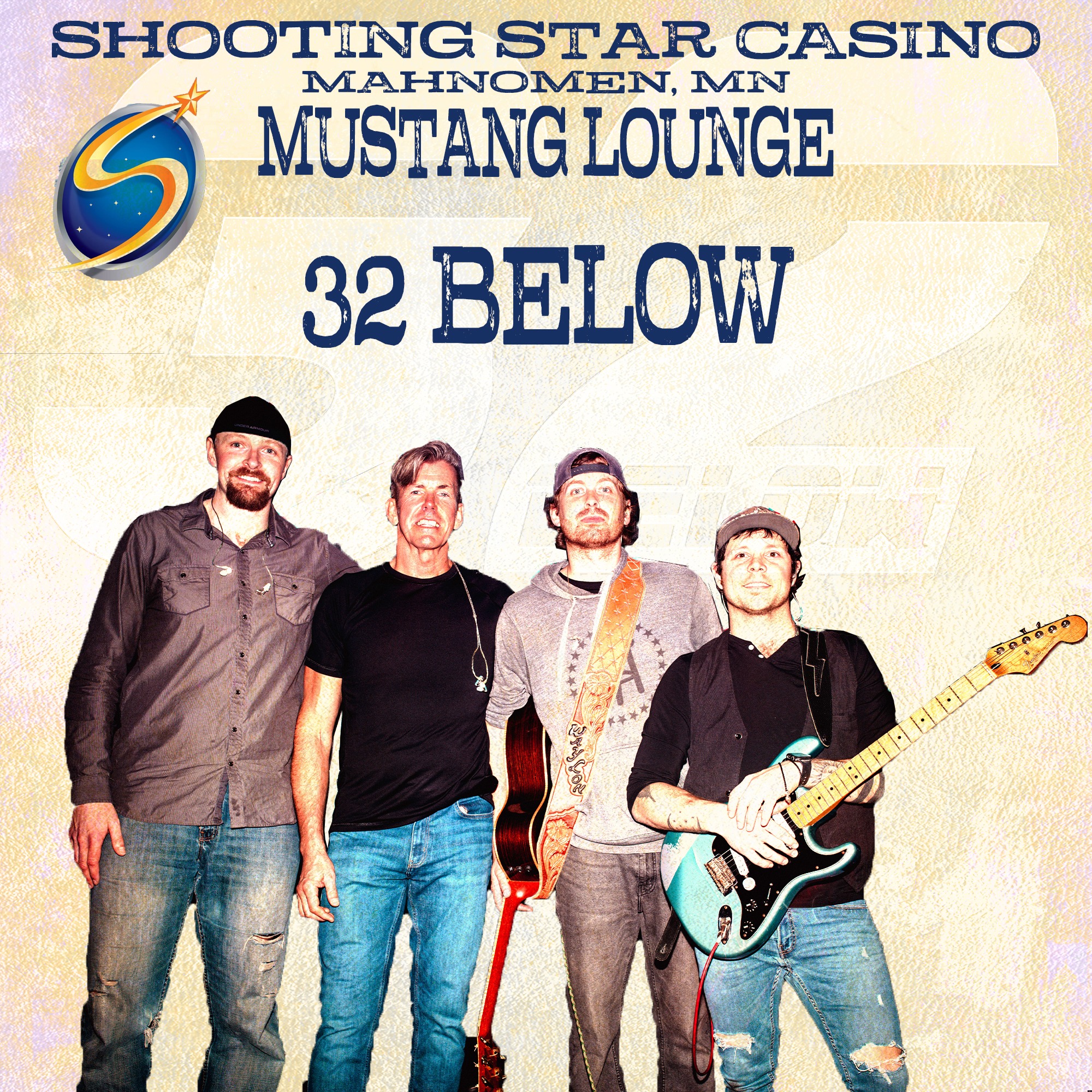 12.6.24 & 12.7.24 - Shooting Star Casino - Mahnomen, MN in the Mustang Lounge! Come out for a double night'r and we'll make some memories. It ain't cold unless its #32below... #mustanglounge #shootingstarcasino #taptap @shootingstarcasino