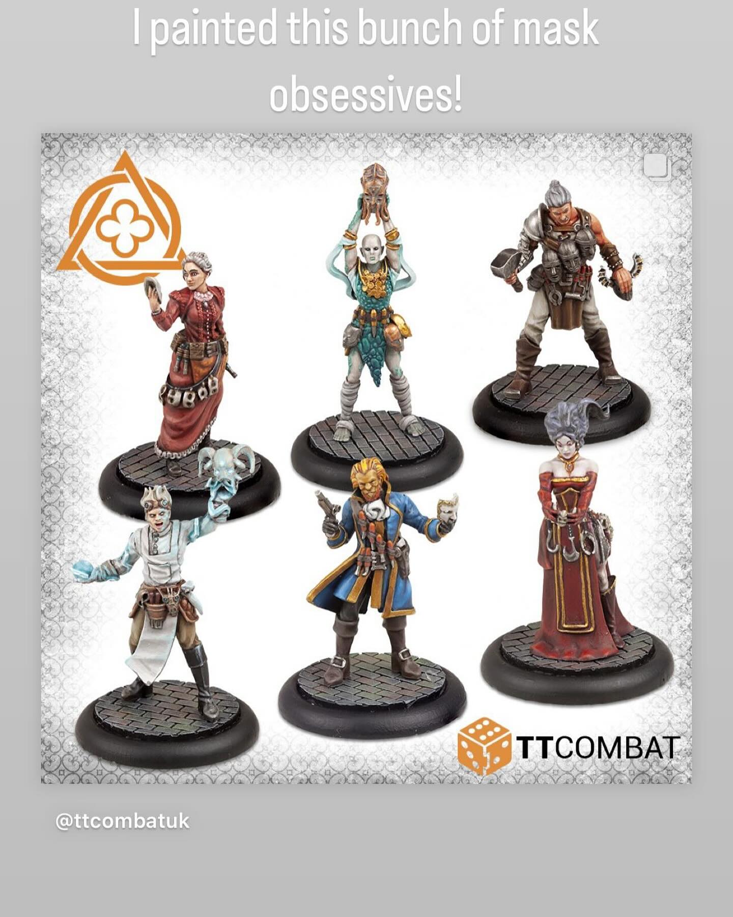 A nice and varied bunch to paint. Throw them all in a room together maybe?
#carnevaleminiaturesgame #ttcombat #ttcombatcarnevale #paintingcarnevale #ttcombat #ttcombatminiatures #ttcombatcommunity #ttcombatpaints #commissionpainting #paintingminiatures #brushforhire #wargaming #tabletopgames #tabletop #miniatures #miniaturepainter #miniatureart #minipainting #miniwargaming
