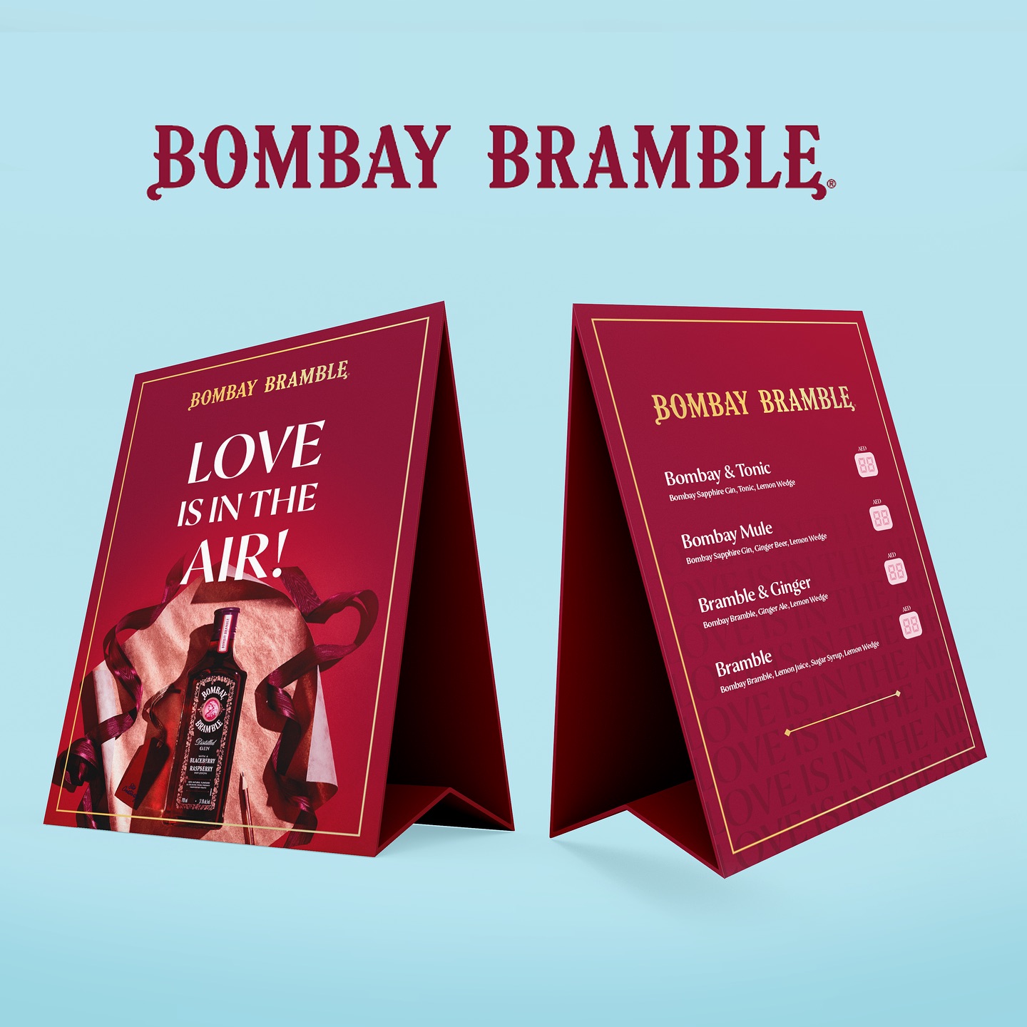 “LOVE IS IN THE AIR” with #BombayBramble! 💕 Check out our latest designs for the 2024 Valentine’s Day Campaign in collaboration with @bombaysapphire @mmidubai
Let the romance bloom with #bombaybramble🍇🍓 !
#valentinesday2024 #designinspiration #branding #campaigns #branding #brandcommunication
