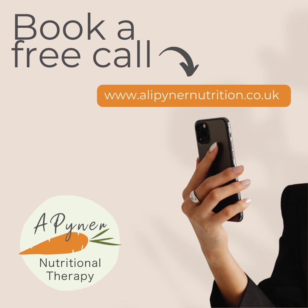 Do you want to find out more about nutritional therapy and how it works? As a Registered Nutritional Therapy Practitioner, I offer a free 15 minute call so that we can meet and ensure it's right for your aims. Learn more about the process and get to know me before signing up for your first consultation. Just head to my website www.alipynernutrition.co.uk and follow the link to book a free call.
I offer consultations online or in-person in Skipton or North Leeds
#horsforth #headingley #westparkleeds #skipton #yorkshiresmallbusiness #nutritionaltherapy #ilkley #cookridge #roundhay #chapelallerton #airedale #Wharfedale #meanwood #guiesley #northleeds