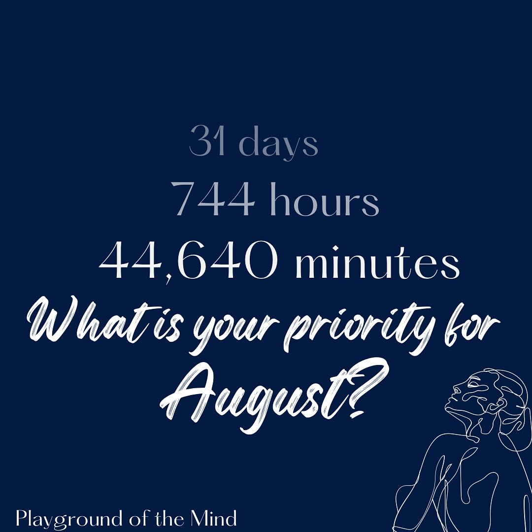 Everyone has them, but not everyone acts intentionally with their priorities in mind.
How intentional can you be about your priorities?
.
.
.
#priorities #intentions #subconsciousmind #planning #programming #goalsetting #goals #clarity #focus #focused #mentalhealthawareness #hypnosis #hypnotherapy #clinicalhypnotherapy #pom #playgroundofthemind