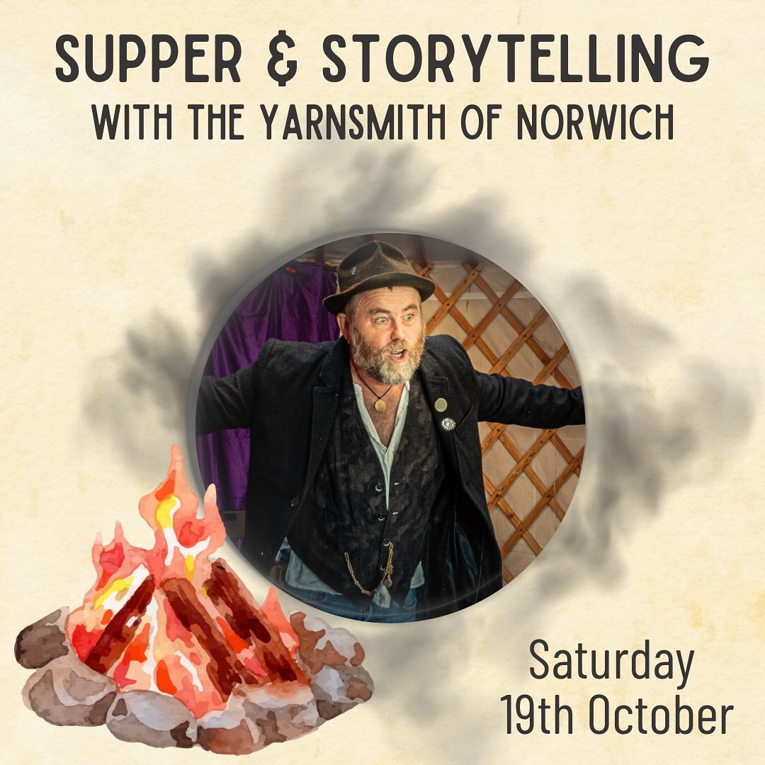 🍁🔥🍲 Supper and Storytelling is in the @fireandfeastsuffolk Tipi next Saturday, the first of our Autumn supper events, and the only one with a few tickets left!
Come and join us for a delicious meal and a thrilling tale! This time @davetongestoryteller the Yarnsmith of Norwich will be telling the tale of Gawain and the Green Knight!
Tickets available via the link in our bio!
#suffolkcoast #suffolkfood #suffolkdining #suffolkevents
