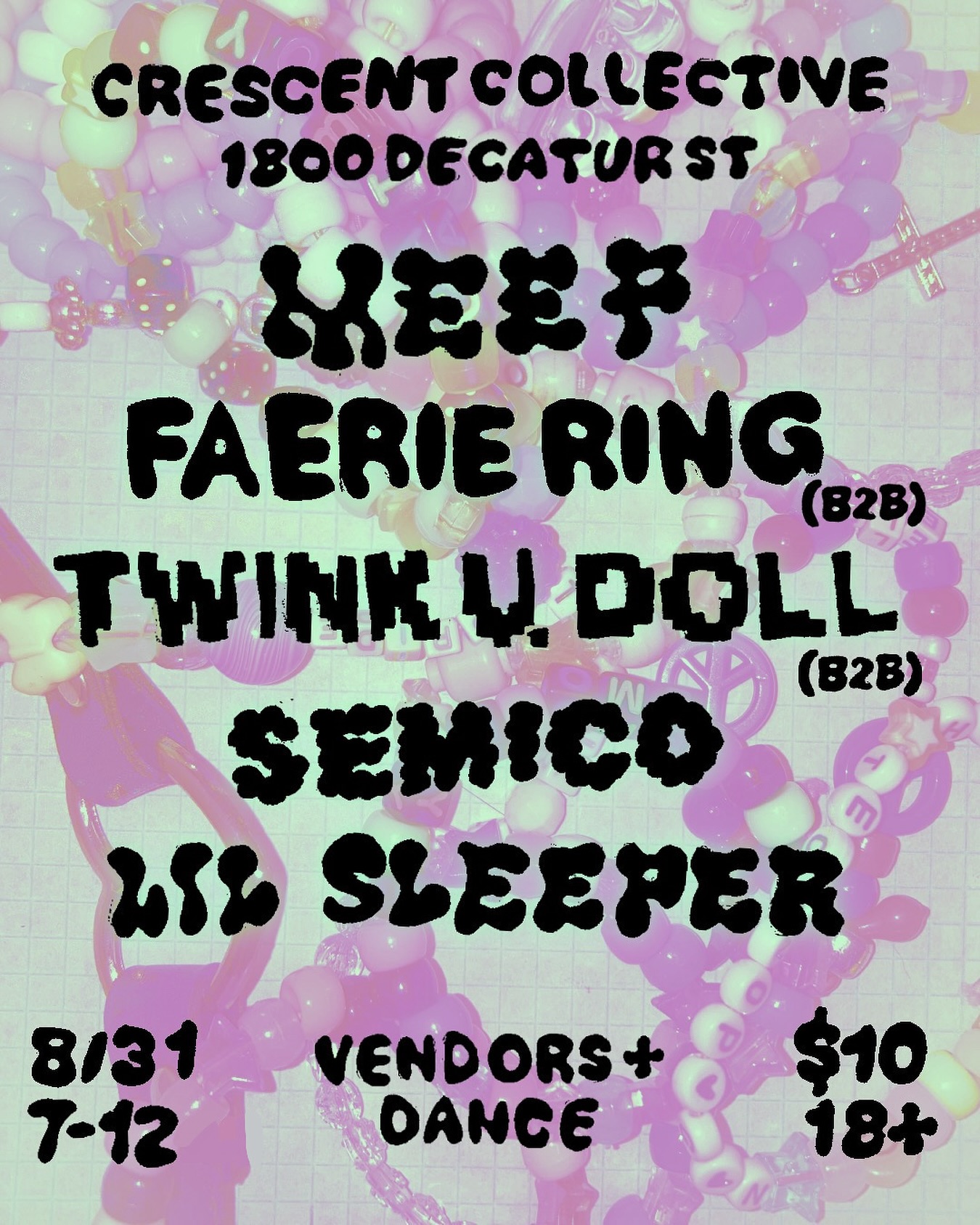 Join us tomorrow (Saturday 8/31) for a rad music and vender event!
⏰ 7pm-12am
🎟️ $10
18+