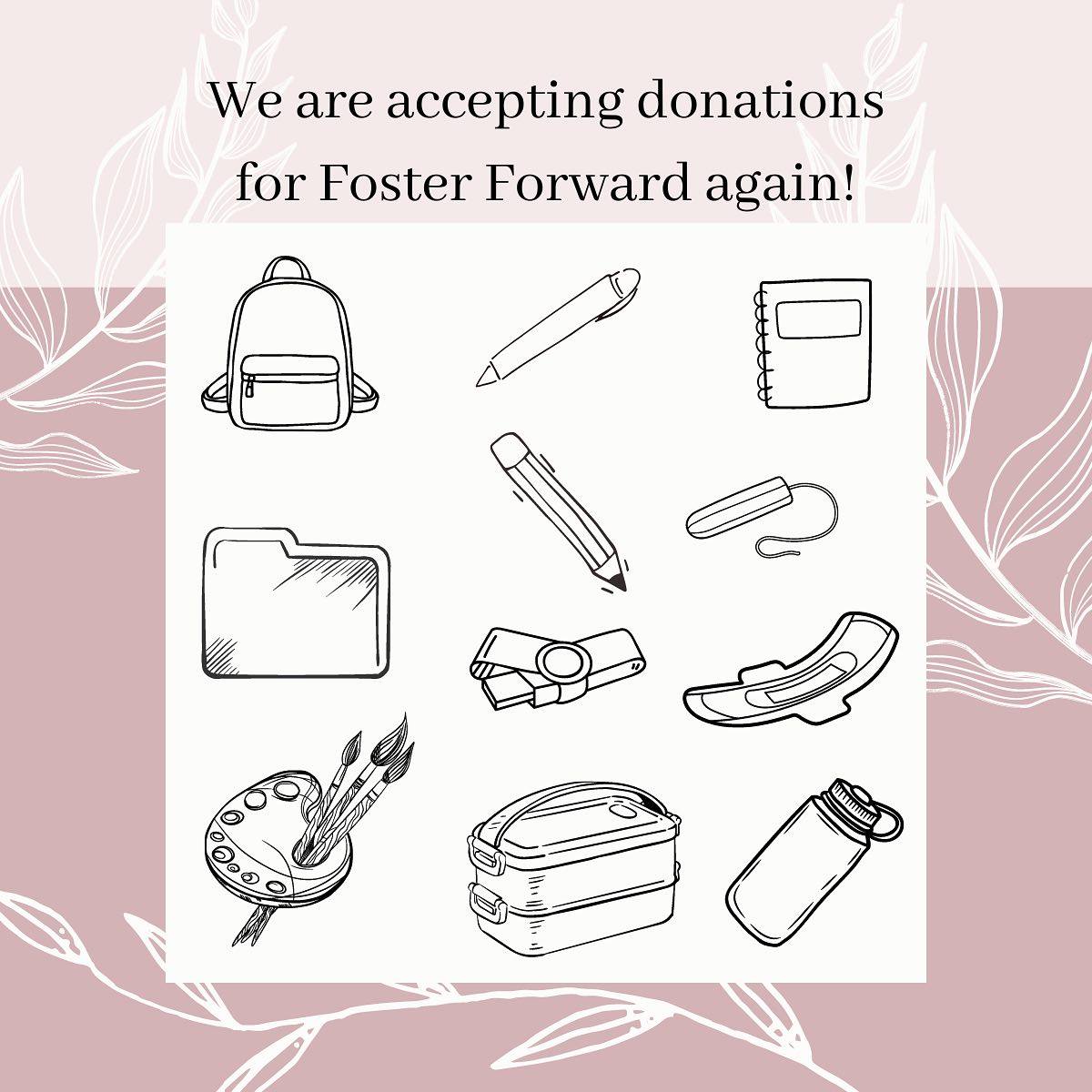 It's that time of year again! We are partnering with Ink Fish Books to collect some back-to-school essentials and basics for donating to Foster Forward!
For the month of August we will be collecting the following list of items, and accepting cash donations! All cash donations will be matched by @inkfishbooks!
They are always in need of:
- Feminine hygiene products
- Pens and pencils
- Folders
- Notebooks
- Art supplies
- Markers
- Crayons
- Construction paper
- Pencil cases
- Flash drives
- Water bottles
- Lunchboxes
- New/gently used backpacks
Ages 9-18
Donations can be dropped off at Ananda Hair Lounge at 49 Water St. OR Ink Fish Books at 488 Main St.!
We are so excited to help out foster kids in our area receive much needed back to school supplies and to live out the mission at Foster Forward to empower lives impacted by foster care!
.
.
.
.
.
#givingback #community #fosterforward #backtoschool #discoverwarren