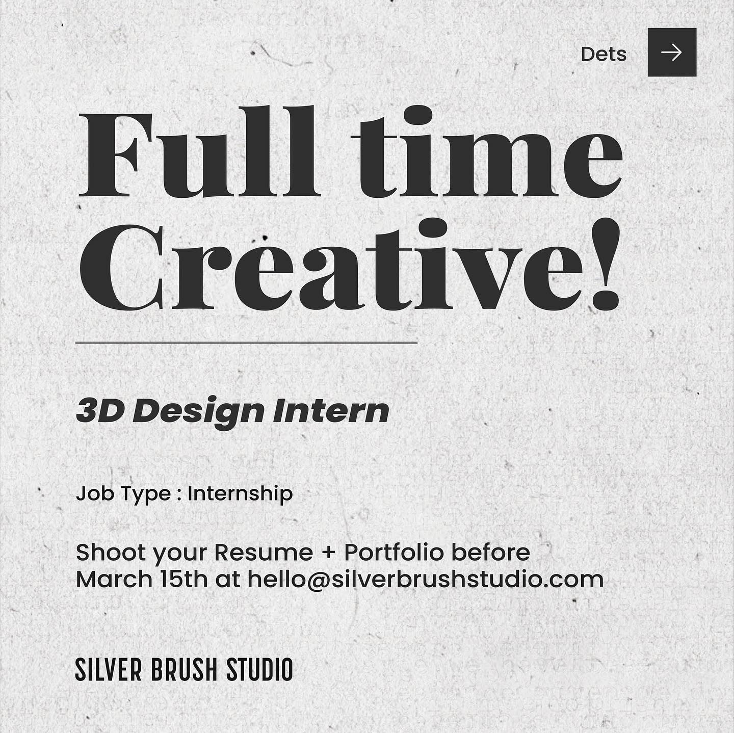 Join our team as a 3D Design Intern! If you’ve got the skills, send us your credentials. Or if you know someone perfect for the role, tag them in the comments below! 🚀 #Hiring #3ddesigner
Last date to apply : 15th March, 2024
#creativeagency #brandingagency #3D #designstudio #digitalmarketing #careers