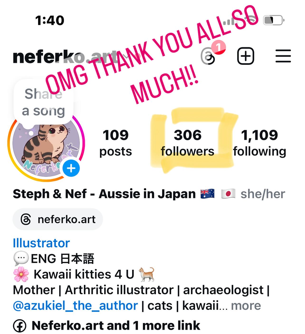 Just over 300 followers! Omg thank you all for your kind support and words over the last couple of years! I couldn’t have done it without any of you!
Let’s keep growing together!!
#300followers