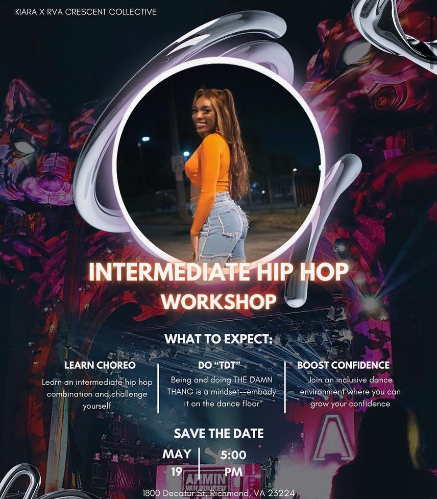 Join @kiaraj_17 Sun 5/19 to do “TDT” THE DAMN THANG 🔥🥵
Come out and learn intermediate hip hop choreo in a safe and inclusive space ❤️
⏰5/19 @ 5PM
🎟️ $15
📍1800 Decatur St