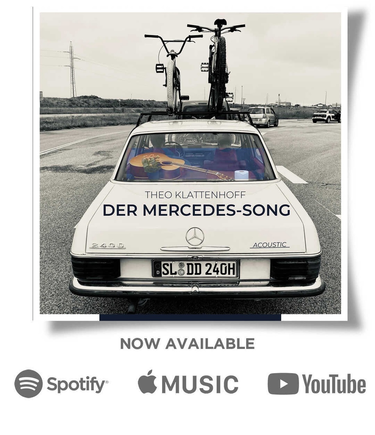 Da ist er! Jetzt den Mercedes-Song (Acoustic) überall streamen wo es Musik gibt! 💪🏻✨🚗💨 viel Spaß! 🤍😁 #singersongwriter #release #newmusicfriday #theoklattenhoff #mercedesbenz #dermercedessong