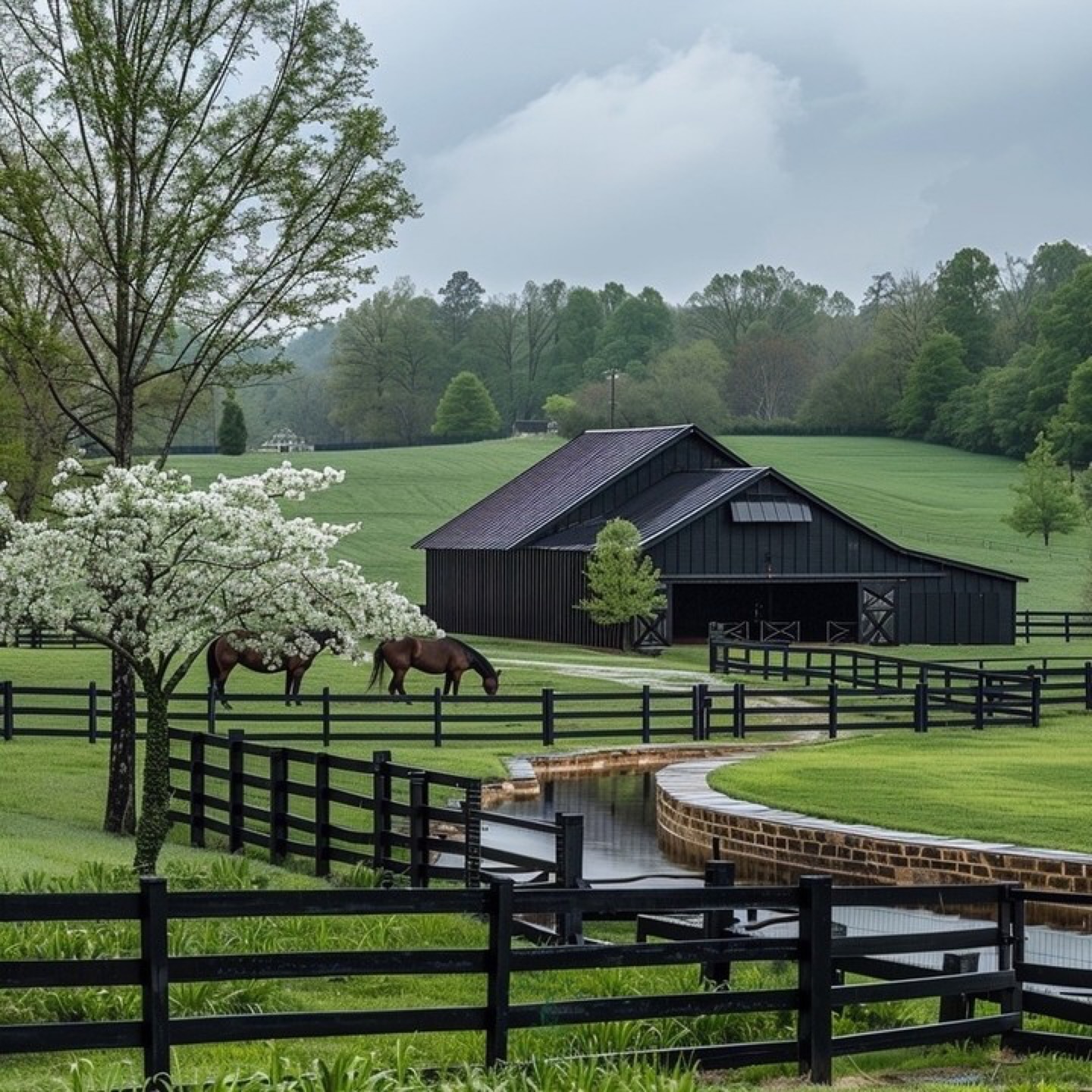 This design Inspiration for a Lexington Tobacco Barn could be situated very well here in Germany. The Spessart, where some of my ancestors are from, also had a Tobacco farm. I would love to see this Barn Design from @equine_residences there. Take a look, what do you think?
Modern Tobacco Barn Stable Design | We would love to work on an update to this classic!
There’s something rather romantic about the notion of turning one of the vintage Kentucky tobacco barns into a functional and beautiful horse stable. The clean black exterior and warm interior would be perfection!
**THESE IMAGES ARE Al**
**We are currently seeking coyrights on all material so while pending consider them copyrighted to Equine
Residences ™️**
.
.
.
.
.
#midjourneyarchitecture #barnstyle #oldmoneyaesthetic #aigeneratedart #archdaily #diseñodeinteriores #equestriandesign #equestrianstyle #equestrian #equinedesign #equestrianlifestyle #equestrianhome #equestrianluxury #tackroomgoals #tobaccobarn #equinearchitecture #equestriandecor #luxuryequestrian #moderntobaccobarn #horsebarns #pferd #cheval #cavallo #caballo #paard #equineresidence #pferdelifestyle #instapferd #pferdeblog #pferdsport