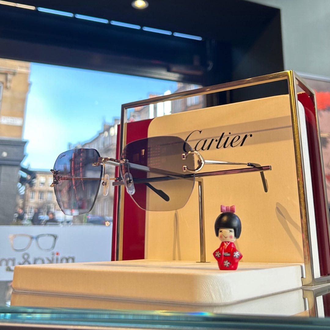 New @cartier sunglasses in store. Which one would you pick? #mikaandme #beautifuleyes #cartier #cartiersunglasses #xmasgift #glasses #sunglasses #glasgow #fashion #fashionscotland @kering_official