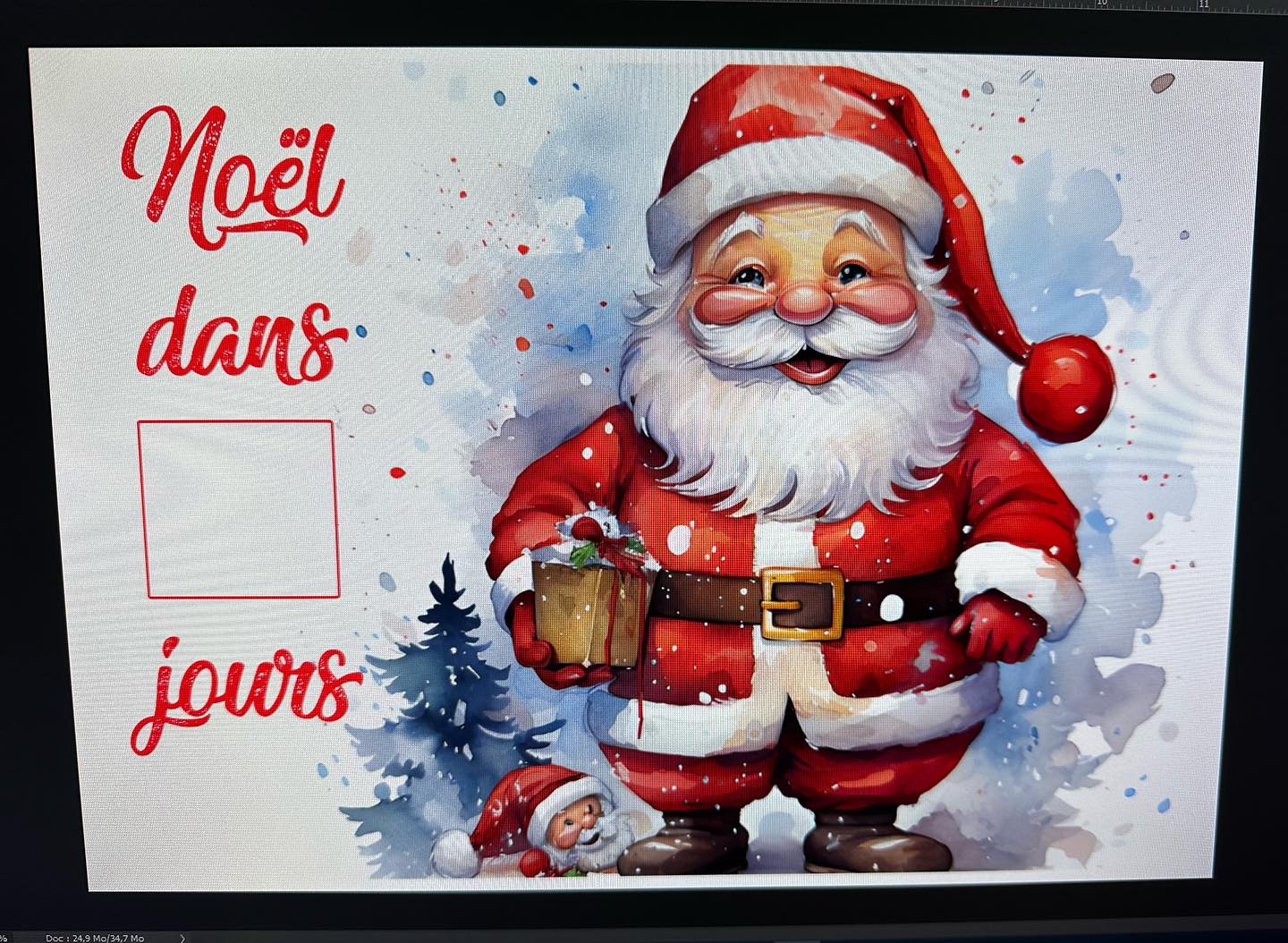 Petite nouveauté qui arrive très prochainement sur la boutique pour attendre Noël patiemment avec ce tableau magnétique