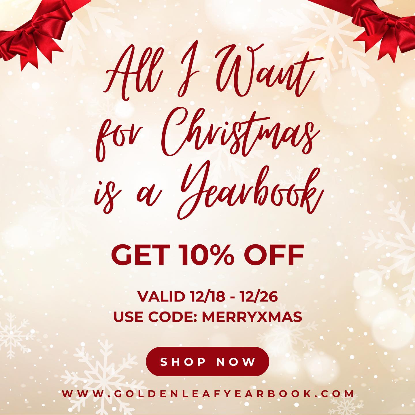 HAPPY HOLIDAYS FROM THE MJHS YEARBOOK!!
Get ready for our next Christmas sale starting next week!!๐๐๐