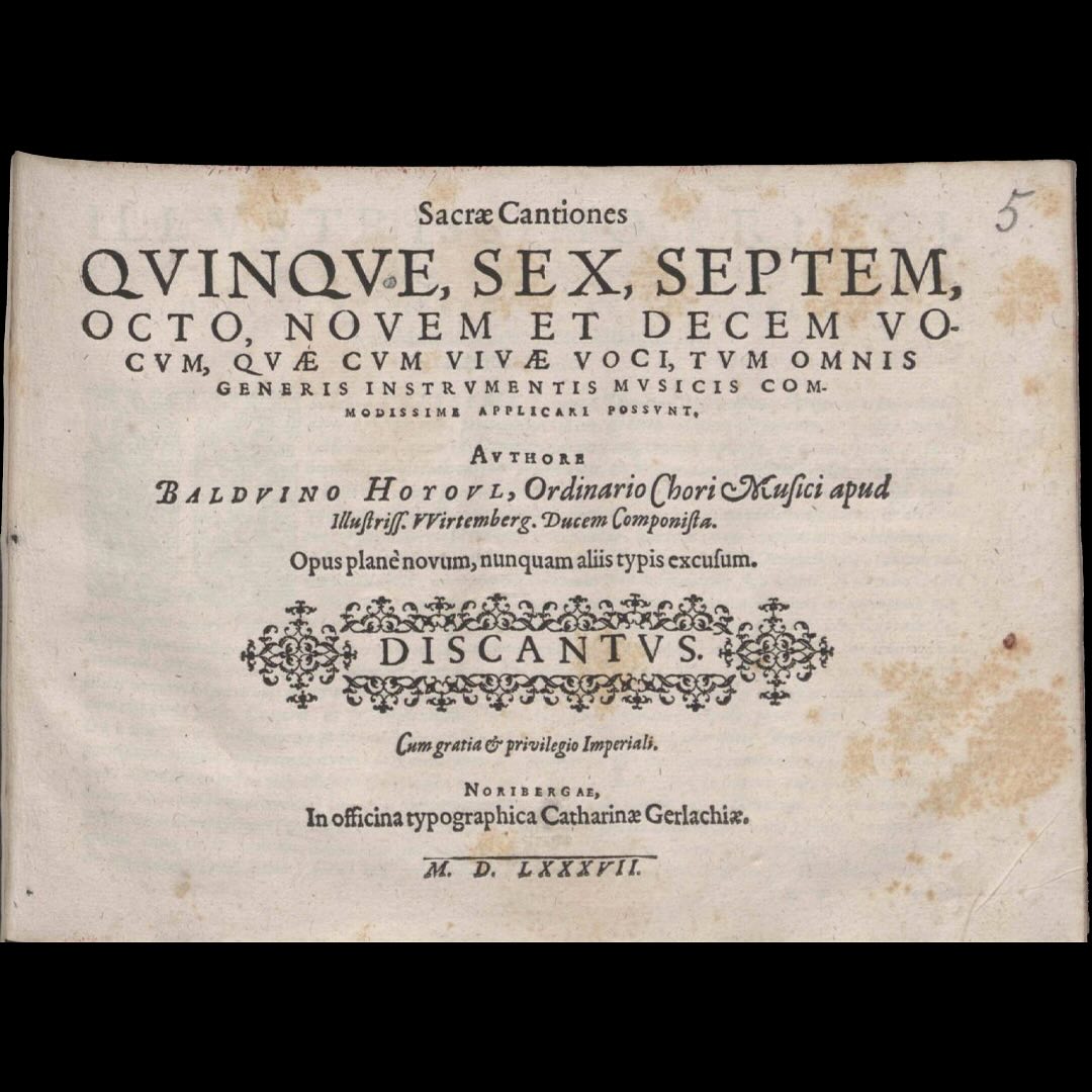 Laus Polyphoniae | Antwerp
Tue 27 August 2024
22:15 - St.-Joriskerk
AUXantiqua & I Fedeli
directed by @Stefan Steinemann
Balduin Hoyoul (1547/8 - 1594)
Sit vena tua benedicta
Sacrae Cantiones, Noribergae 1587
Balduin Hoyoul was born in Liège. From the age of 13 he was a discant singer at the Court in Stuttgart under Ludwig Daser. Between 1563 and 1564 he was a pupil of Lassus in Munich. In 1589 Hoyoul took over from his father-in-law as Hofkapellmeister in Stuttgart. In 1593 he applied, unsuccessfully, for the more prestigious court post at Dresden. He died of the plague in Stuttgart in 1594, and was succeeded in Stuttgart by another pupil of Lassus, Leonhard Lechner.
#lauspolyphoniae #auxantiqua #ifedeli #A8 #antwerp #earlymusic #polyphonie #amuz #highwaytoheaven #ludwigdaser #stuttgart #balduinhoyoul #orlandodilasso
#leonhardlechner
@stefansteinemann