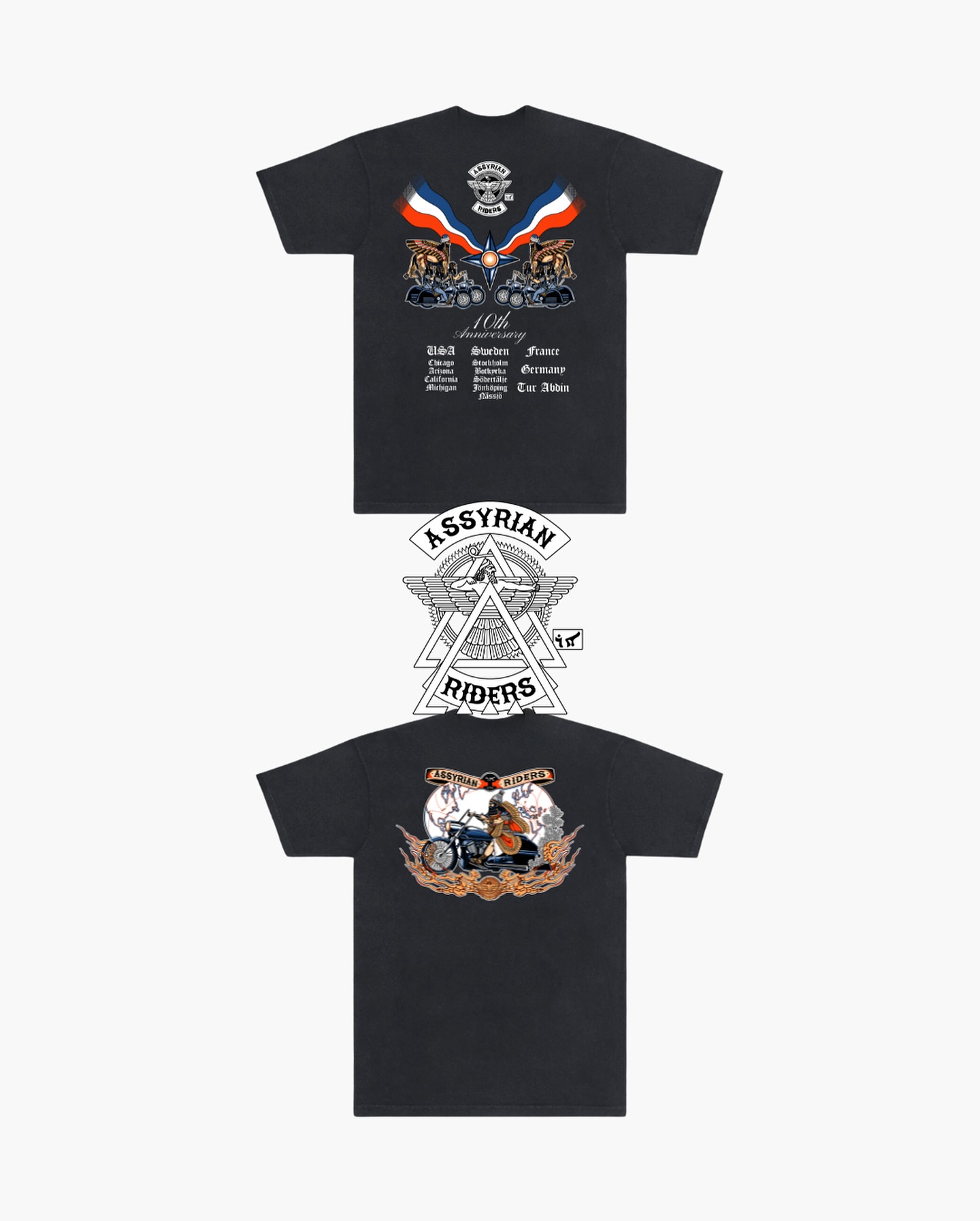 3 more days to get your preorders in for this limited collab drop! ✊🏽. Ride with the Ancients and Assyrian Riders.
Link in bio to get your exclusive tees now. 🏍️