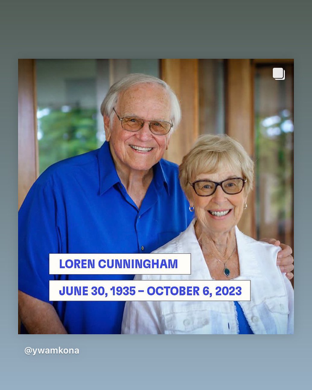 We mourn the death of Loren and celebrate his life and vision that spread the message of the Kingdom of God to the nations!
Nous pleurons la mort de Loren et célébrons sa vie et sa vision qui ont permis de diffuser le message du Royaume de Dieu aux nations !