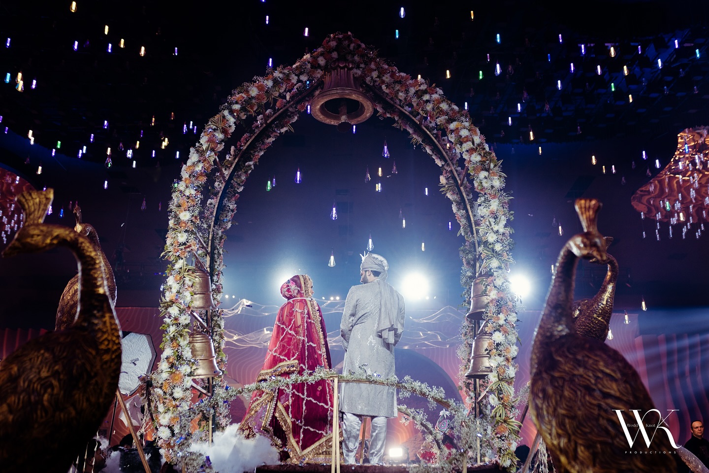 “Celebrating the divine love of Dishant and Nikita at the stunning @adotgnh , Their grand entry, inspired by Radha and Krishna was nothing short of magical. 💕✨
Groom Sherwani by @rohitgandhirahulkhanna
Bride Lehenga by @marwarcouture
Makeup Artist @facestoriesbyleenabhushan
Venue @adotgnh
Event Manage By @make.mybaraat
#indianwedding #bride #groom #entry #jaimala #wedding #viralwedding #weddingstutra #weddingphotographer #indianweddingphotographer #weddknotproductions
