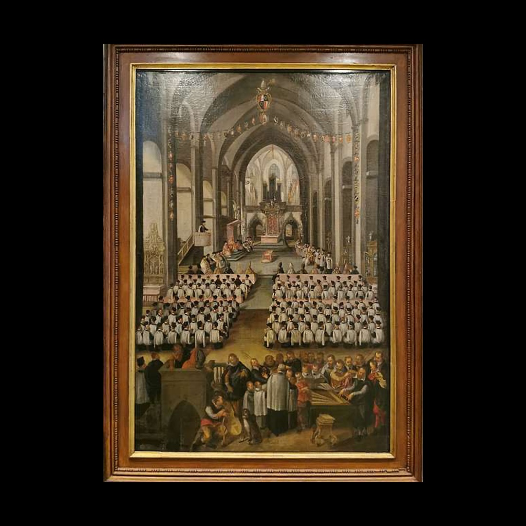 Laus Polyphoniae | Antwerp
Tue 27 August 2024
22:15 - St.-Joriskerk
AUXantiqua & I Fedeli
directed by @StefanSteinemann
Christian Erbach (c. 1568 - 1635)
Te Deum Patrem ingenitum
Florilegium Portense
Leipzig, 1618
Erbach was born in Gau-Algesheim, Mainz-Bingen and began to study musical composition at a considerably young age. Aside from the location of his birth and the mere fact that he studied the art of musical composition, the history of Erbach's youth is unknown.
Throughout most of his life, Erbach held the position of assistant or chief organist for the city of Augsburg. One may consider him a composer of reverence during his lifetime because many of his students, both Protestant and Roman Catholic, were attracted to his talent. The influence upon the music of Erbach was primarily Venetian not with standing the indubitable characteristics of Hans Leo Haßler within his keyboard works.
Erbach died in Augsburg.
#lauspolyphoniae #auxantiqua #ifedeli #A8 #antwerp #earlymusic #altemusik #oudemuziek #musicaantiqua #polyphonie #amuz #highwaytoheaven #ludwigdaser #stuttgart #Augsburg #augsburgerdom #augsburgcity #balduinhoyoul #orlandodilasso #leonhardlechner #gregoraichinger #hansleohassler #christianerbach #composer #amuzantwerpen