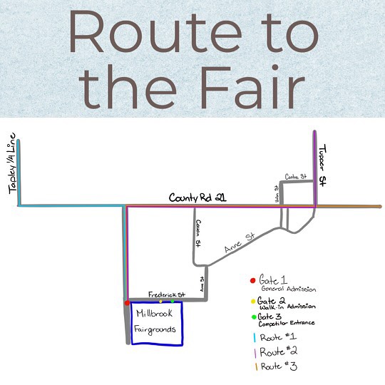 We hope ever is able to come out this weekend!! Please see the maps for reference on how to make it here and which gate you need to use to enter the grounds!!
#millbrookfair2024 #oaasfairs