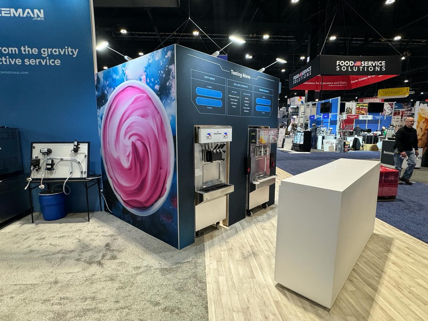 @spaceman_usa booth created, fabricated and installed for @nationalrestaurantshow @mccormickplace Chicago #2024restaurantshow