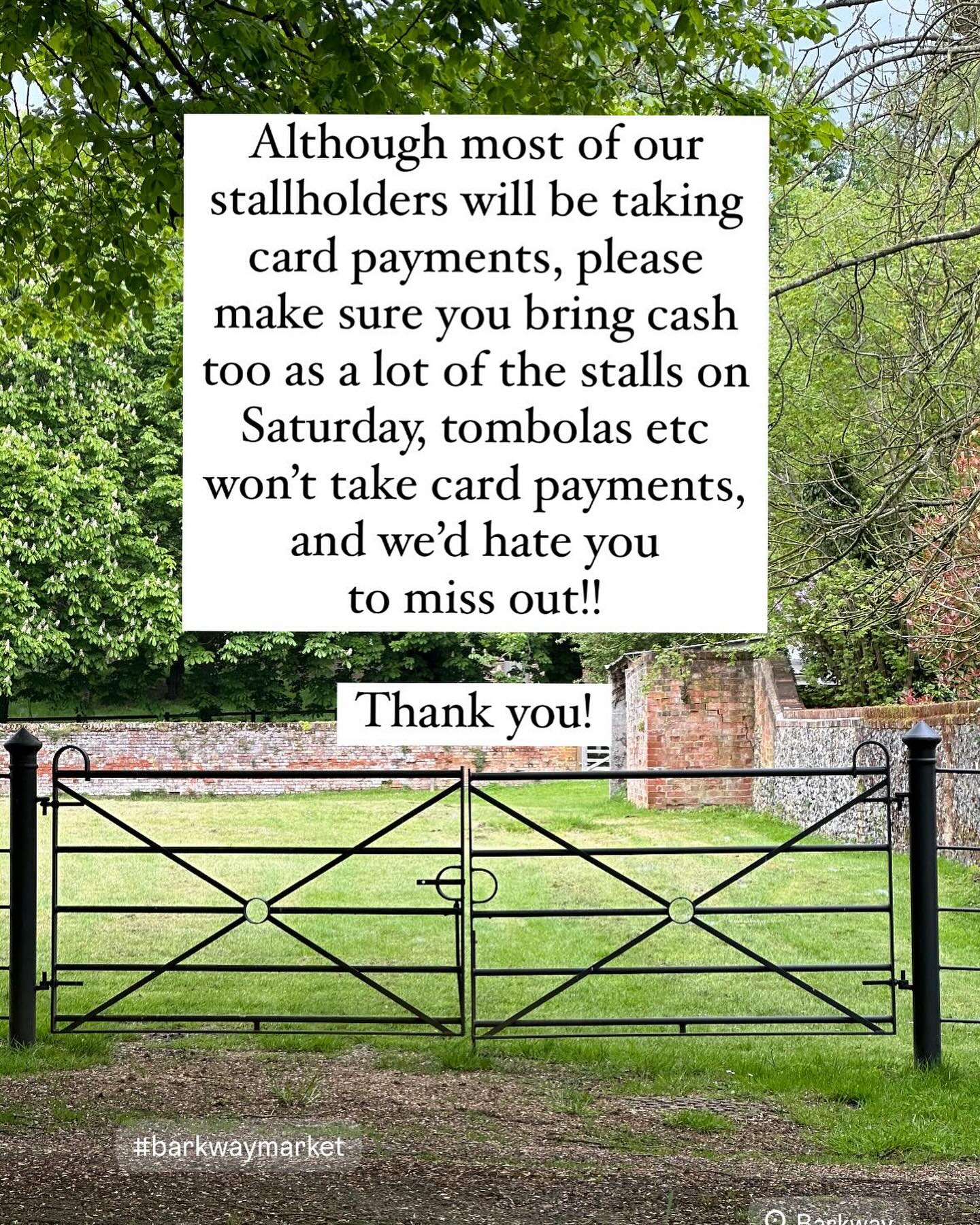 Don’t forget to bring cash for stalls that won’t accept cards! Thank you!