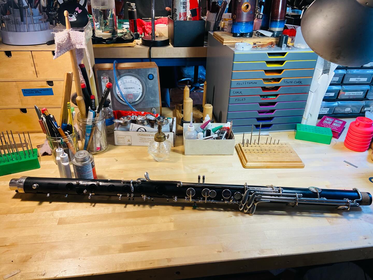 I work on all clarinets, big and small #clarinet #woodwind #clarinetrepair